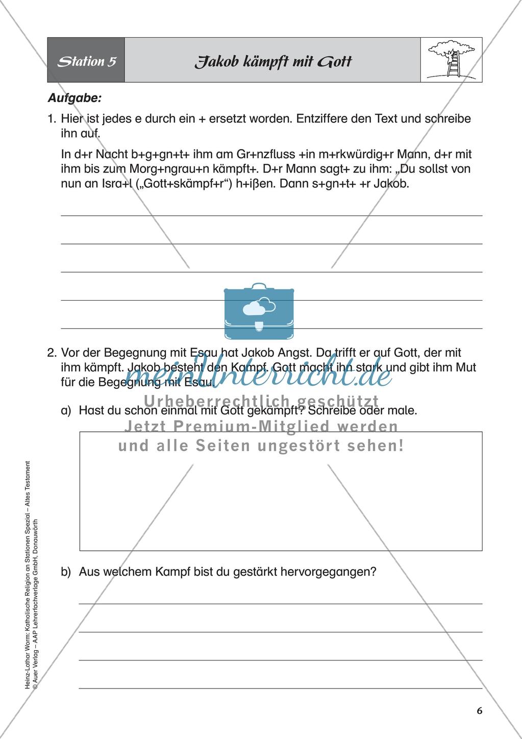 Kath. Religion an Stationen: Altes Testament: Jakob Preview 8