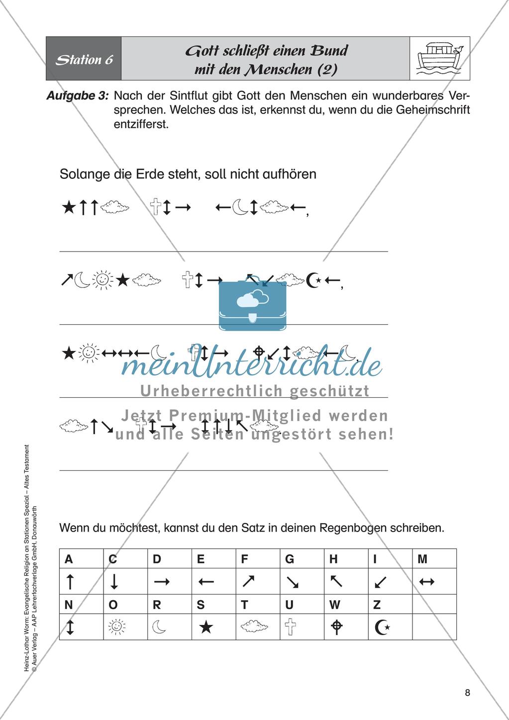Ev. Religion an Stationen: Altes Testament: Noah und die Sintflut Preview 10