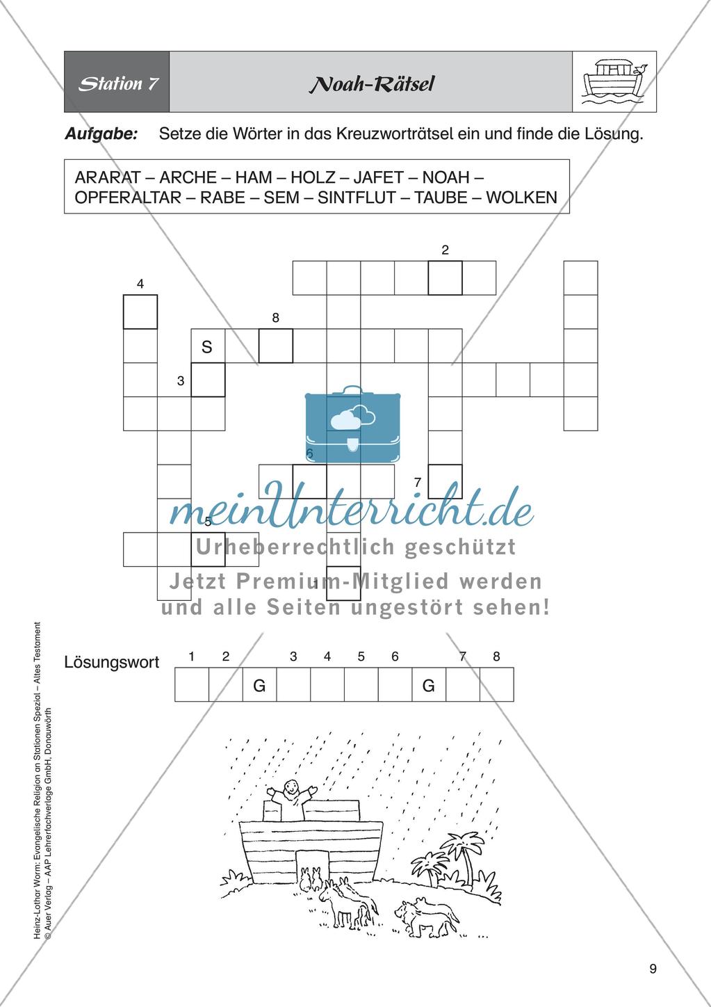 Ev. Religion an Stationen: Altes Testament: Noah und die Sintflut Preview 11