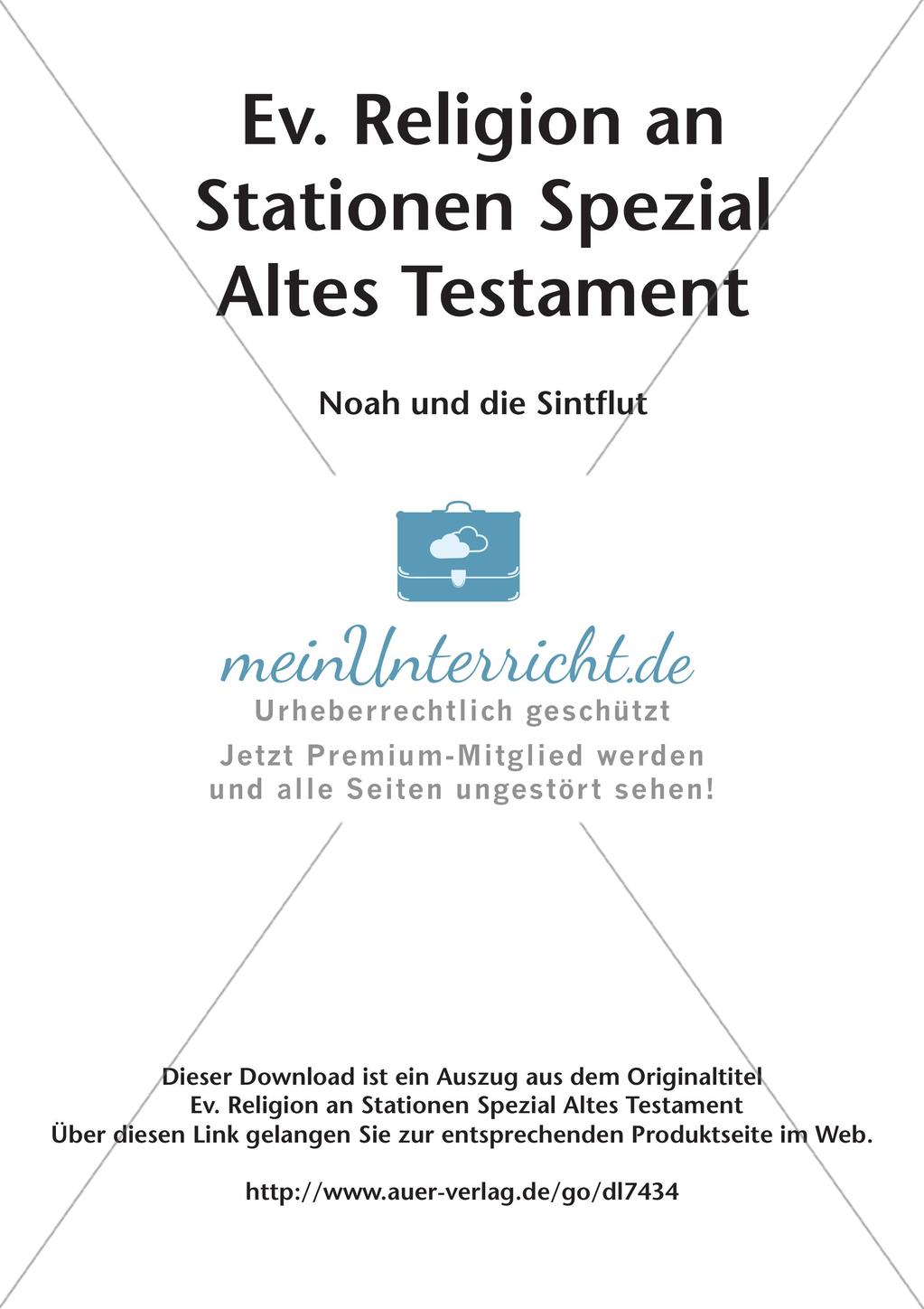 Ev. Religion an Stationen: Altes Testament: Noah und die Sintflut Preview 2