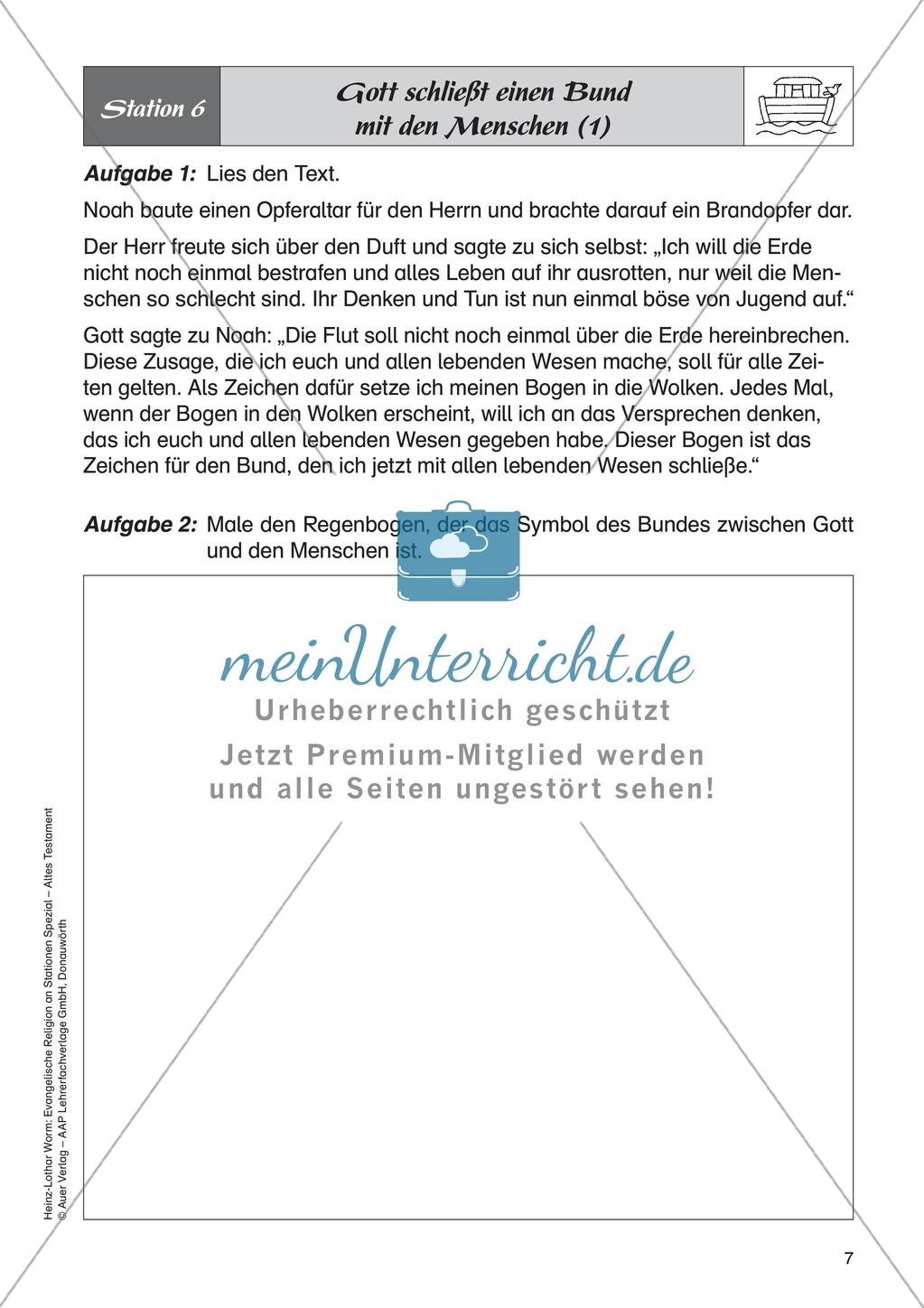 Ev. Religion an Stationen: Altes Testament: Noah und die Sintflut Preview 9