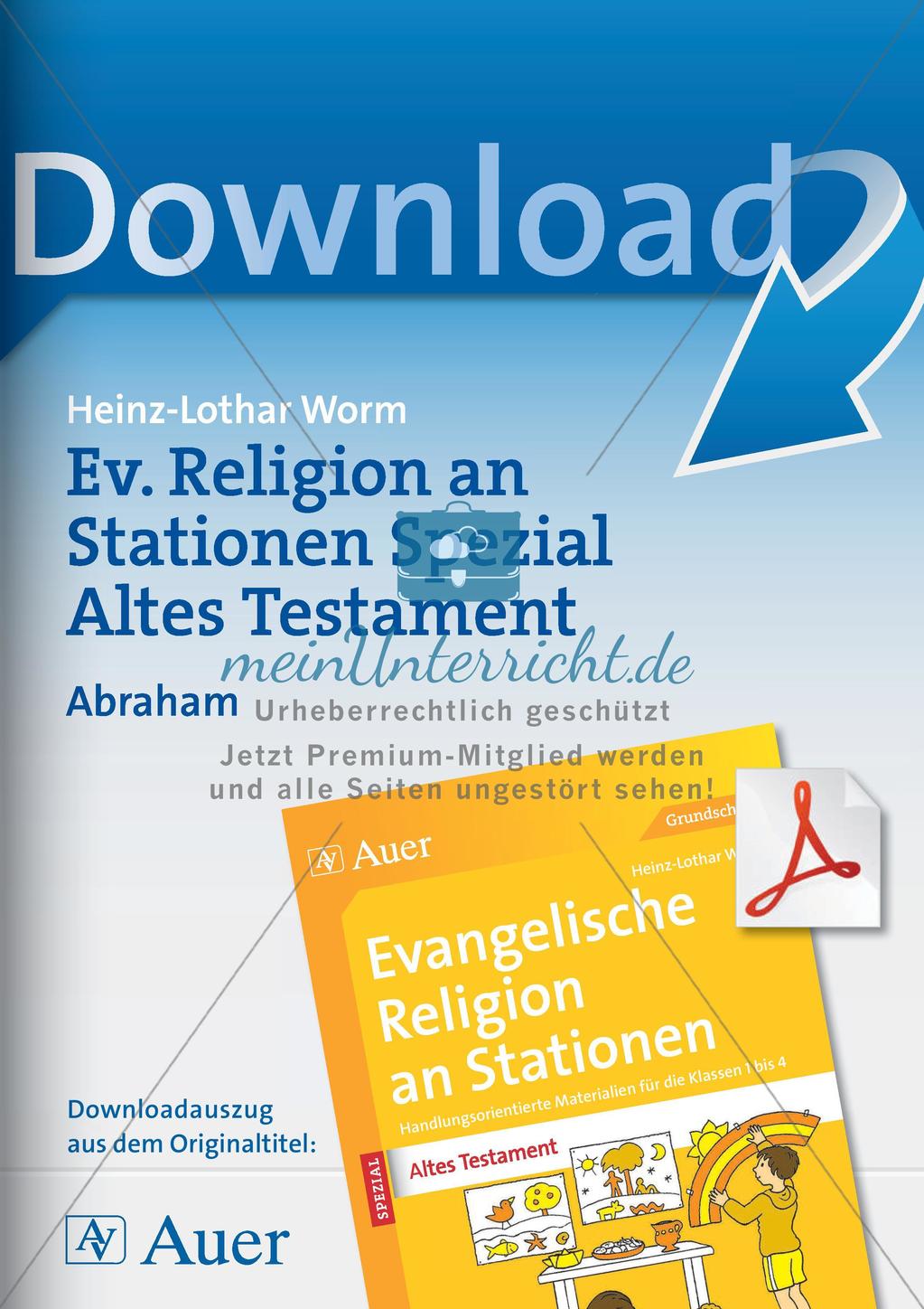 Ev. Religion an Stationen: Altes Testament: Abraham Preview 1