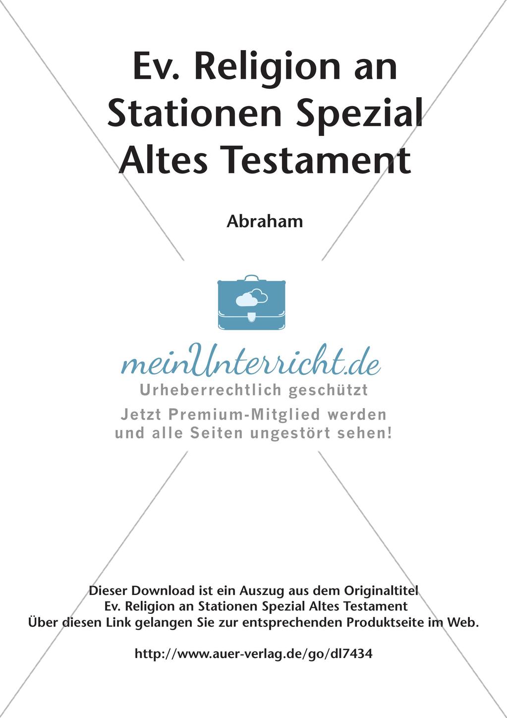 Ev. Religion an Stationen: Altes Testament: Abraham Preview 2