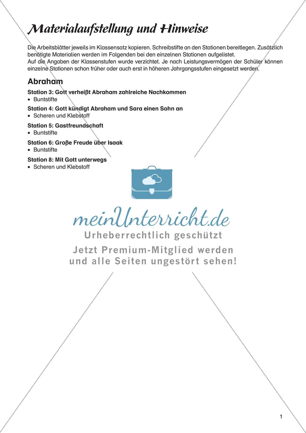 Ev. Religion an Stationen: Altes Testament: Abraham Preview 3