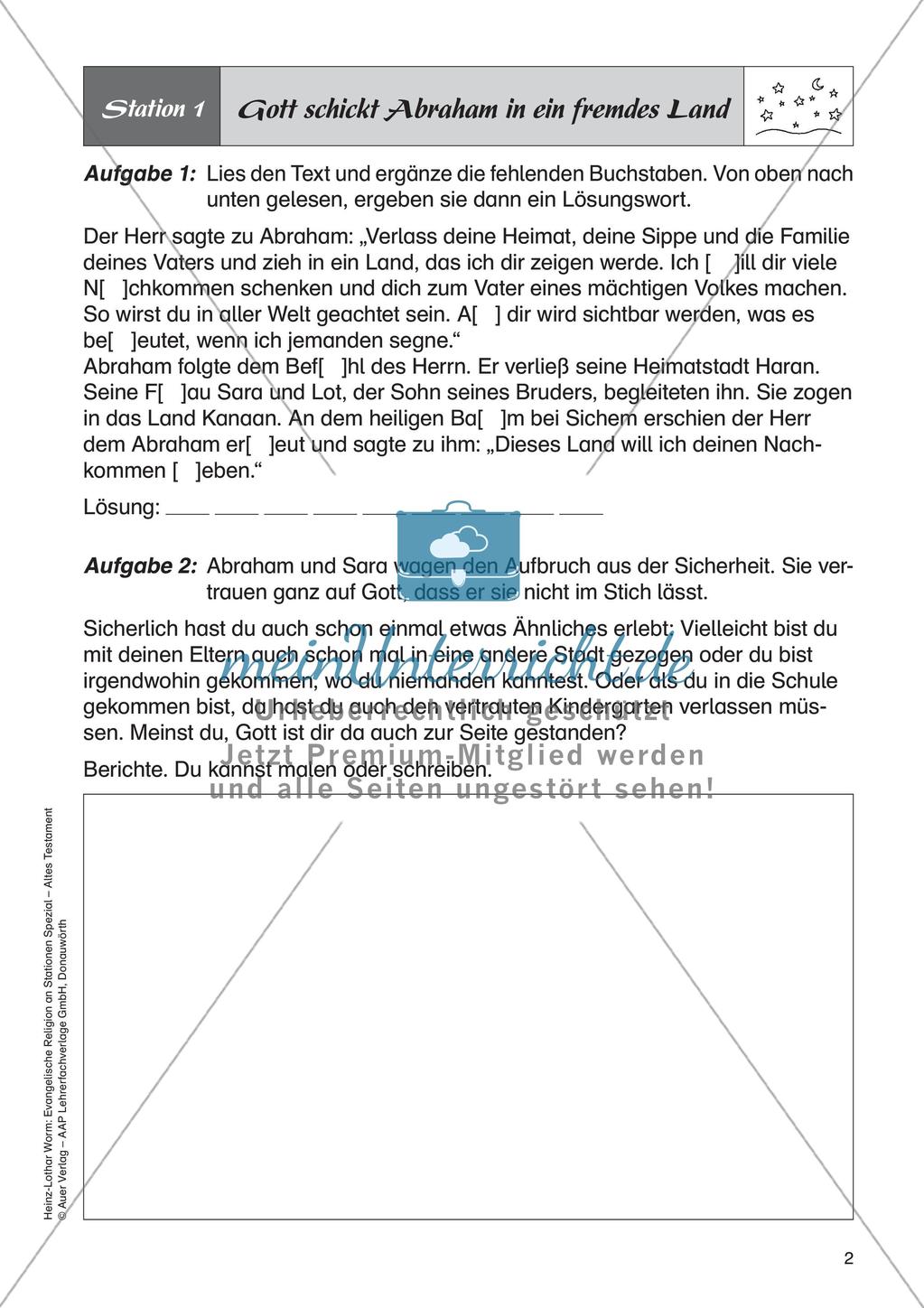 Ev. Religion an Stationen: Altes Testament: Abraham Preview 4