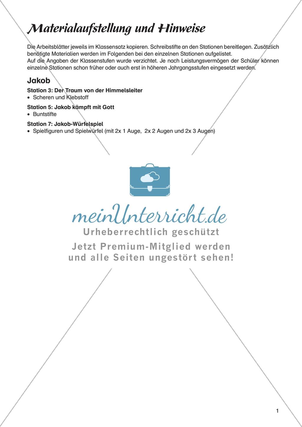 Ev. Religion an Stationen: Altes Testament: Jakob Preview 3
