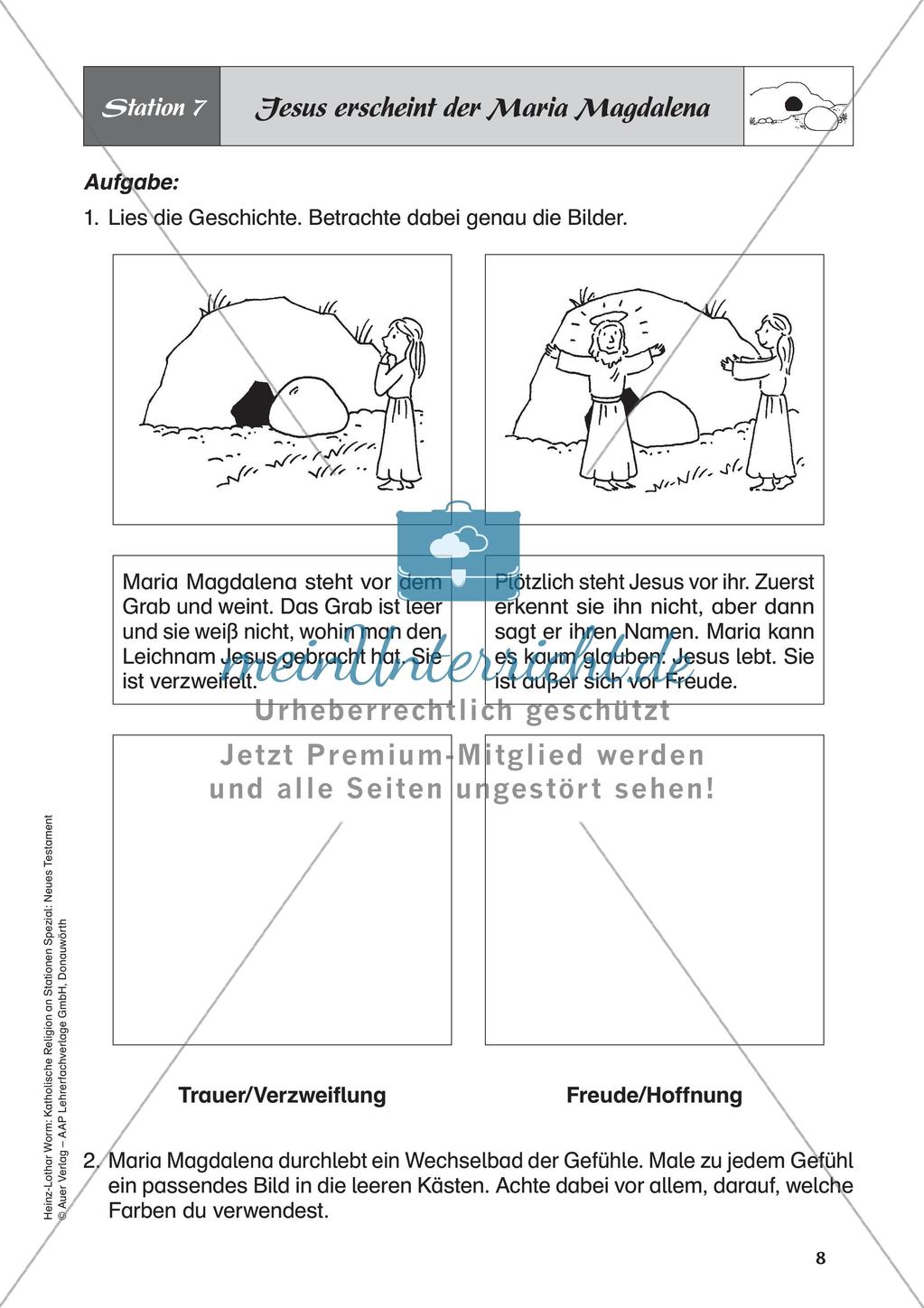Kath. Religion an Stationen: Neues Testament: Jesu Tod und Auferstehung Preview 10