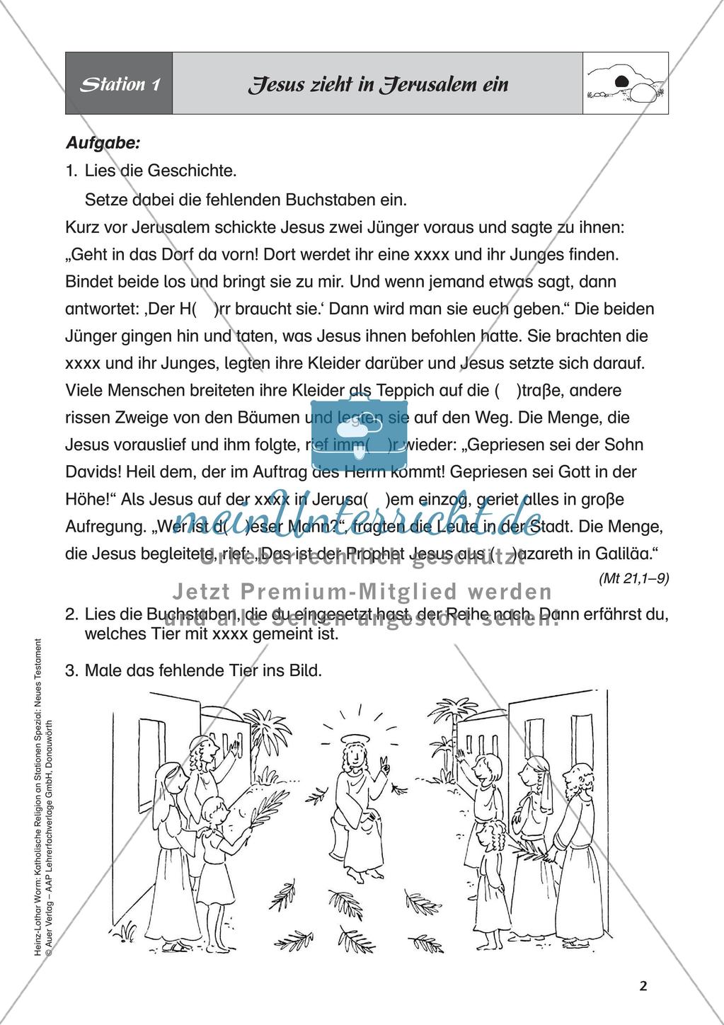 Kath. Religion an Stationen: Neues Testament: Jesu Tod und Auferstehung Preview 4
