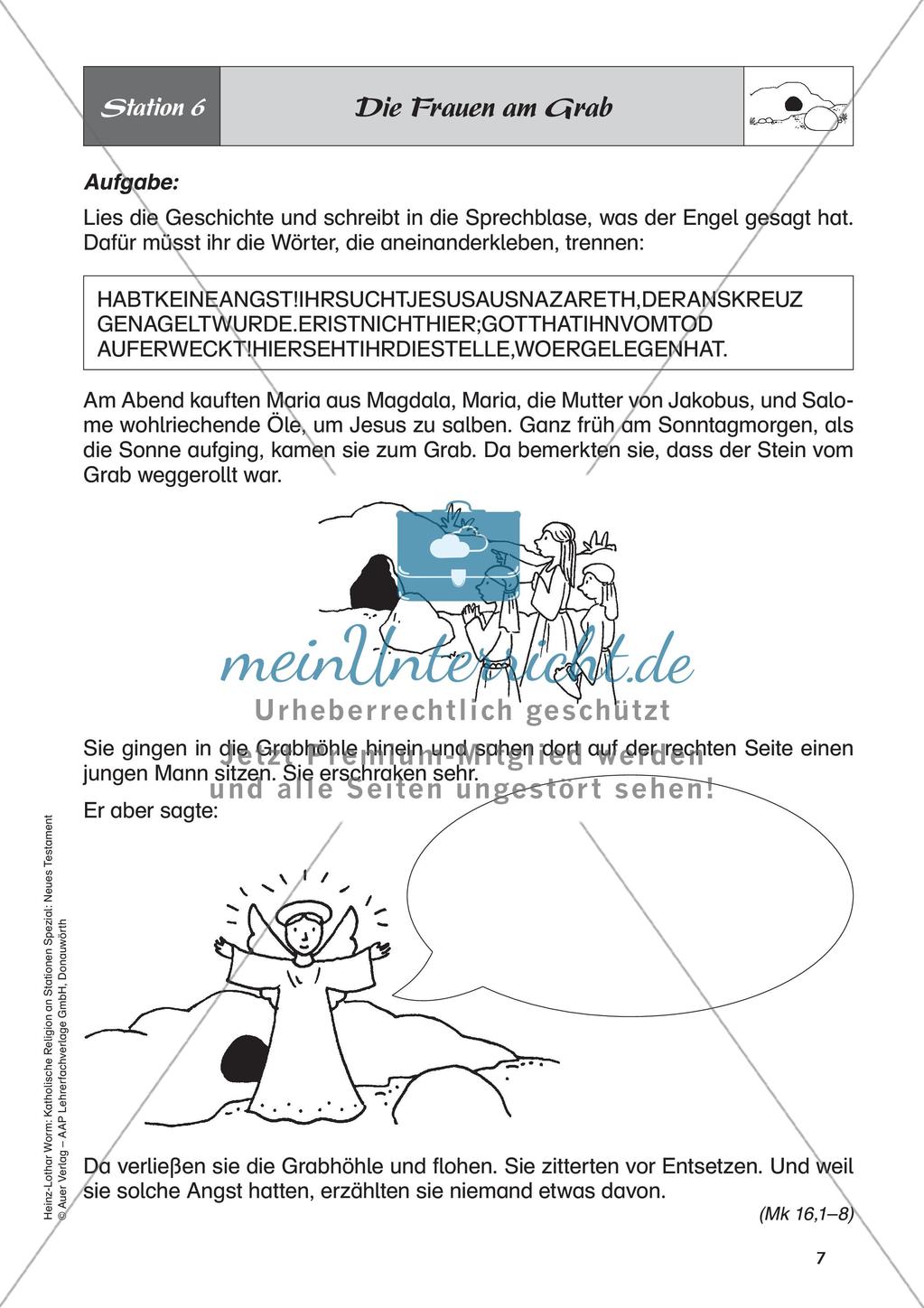 Kath. Religion an Stationen: Neues Testament: Jesu Tod und Auferstehung Preview 9