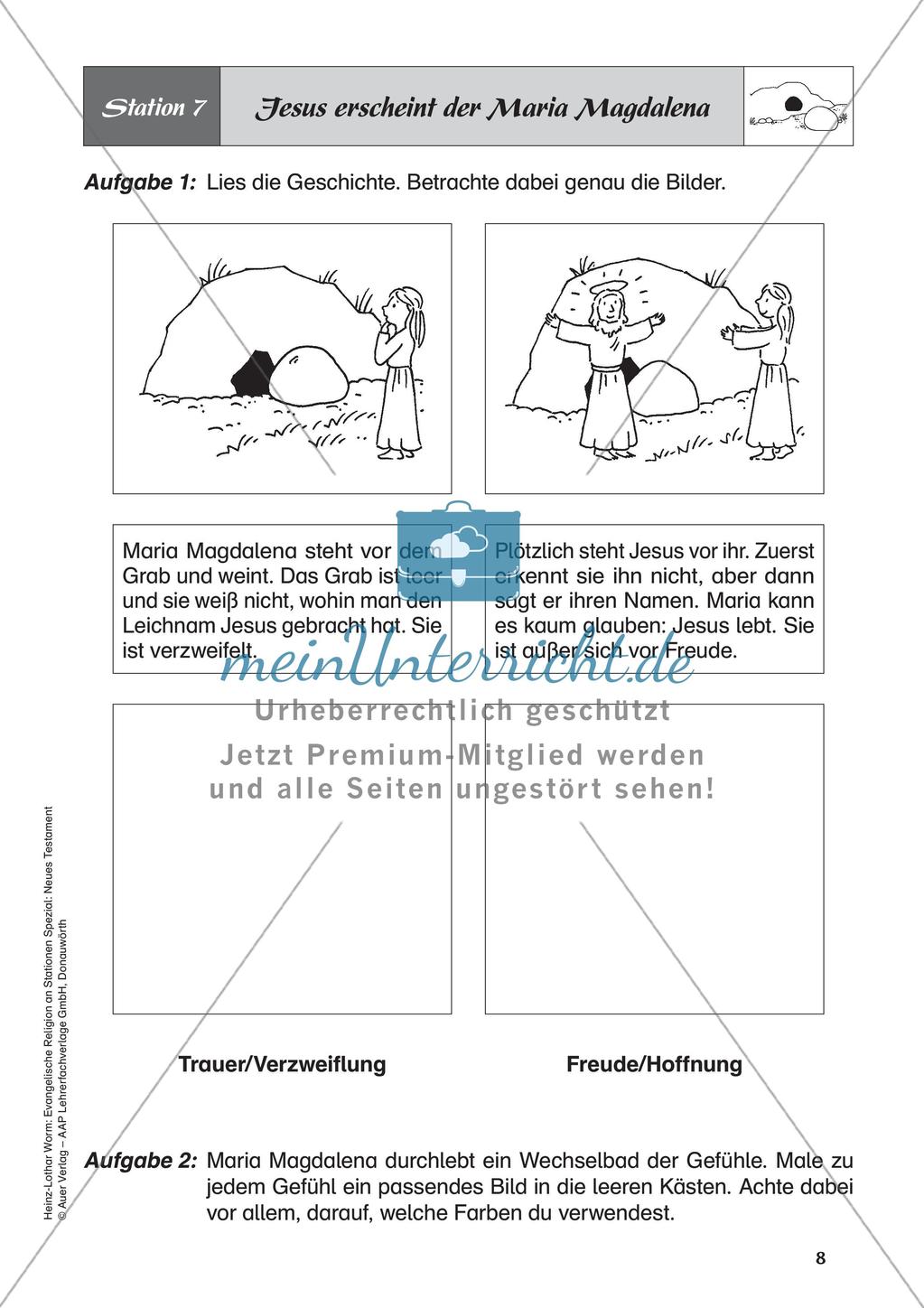 Ev. Religion an Stationen: Neues Testament: Jesu Tod und Auferstehung Preview 10