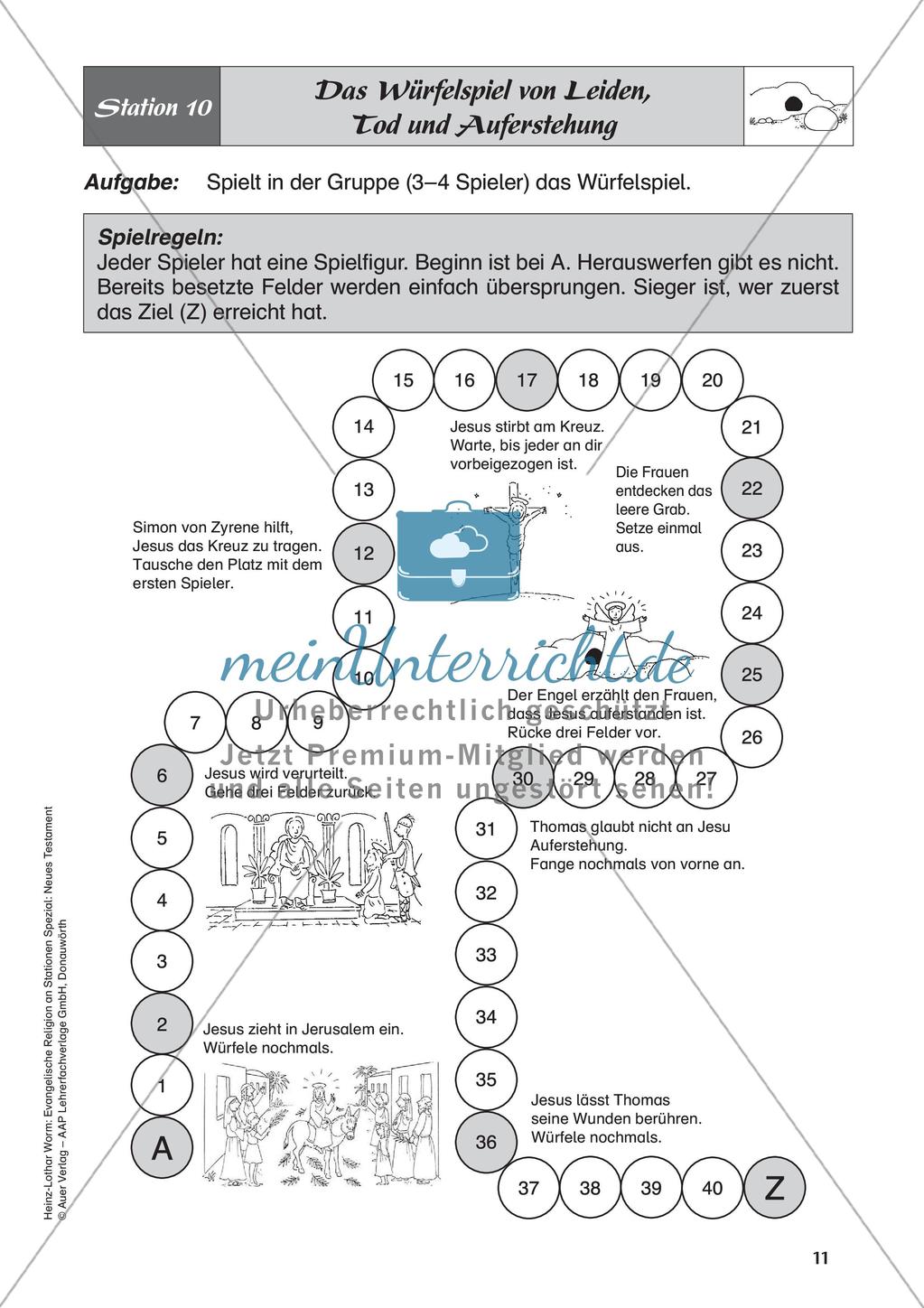 Ev. Religion an Stationen: Neues Testament: Jesu Tod und Auferstehung Preview 13