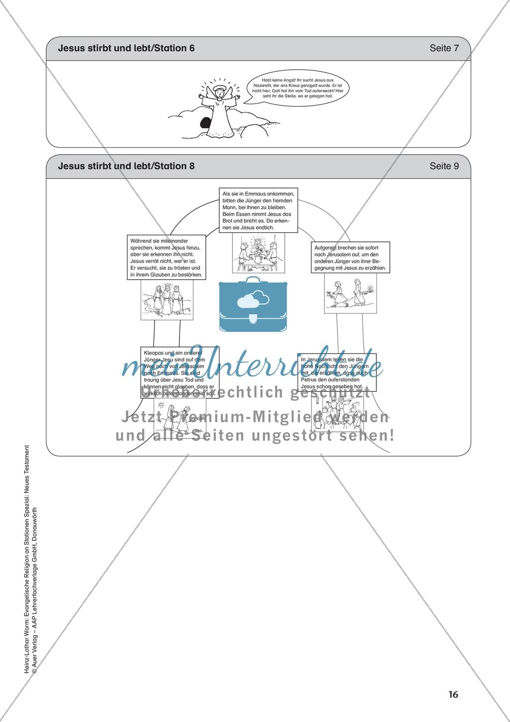 Ev. Religion an Stationen: Neues Testament: Jesu Tod und Auferstehung Preview 18