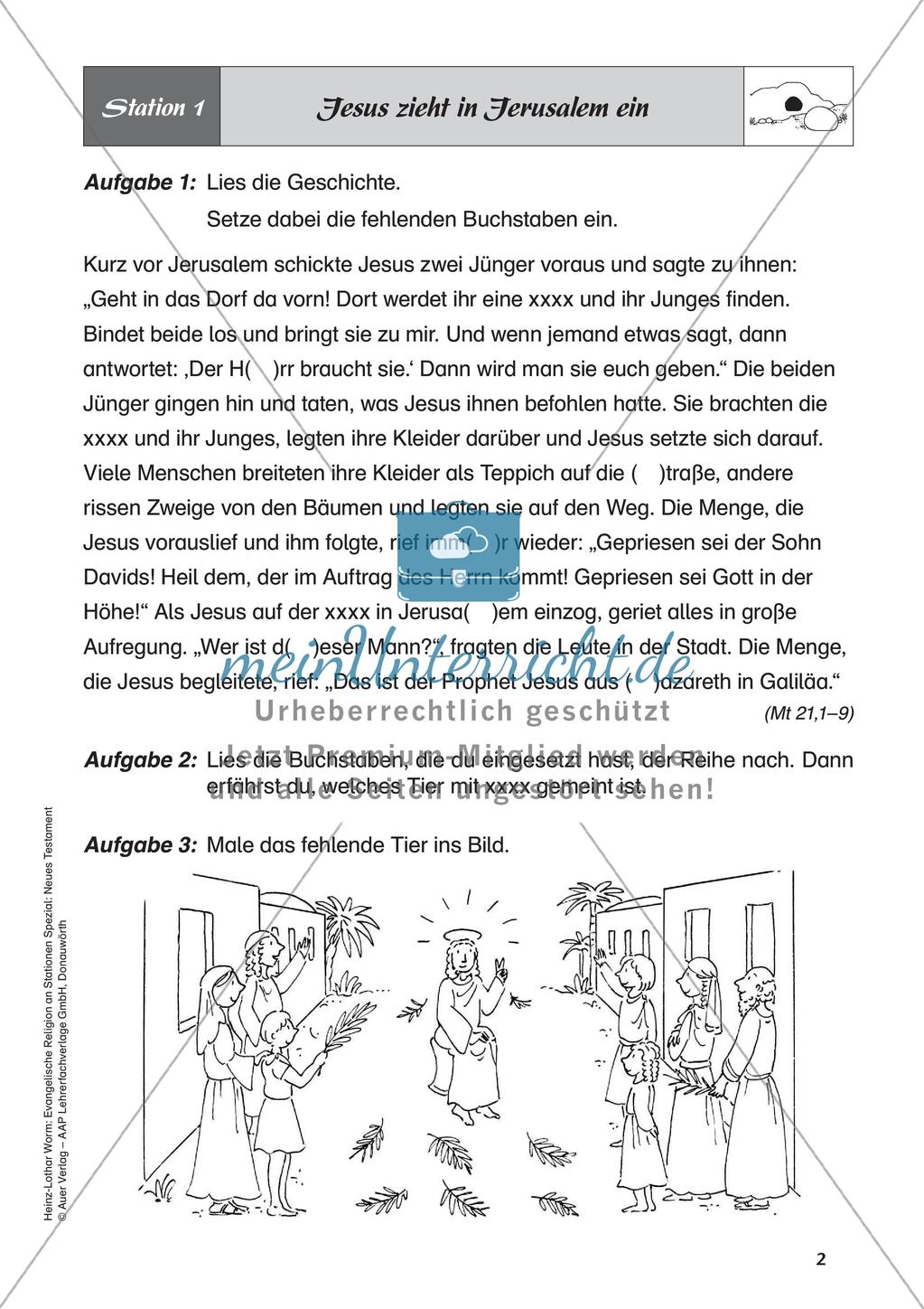 Ev. Religion an Stationen: Neues Testament: Jesu Tod und Auferstehung Preview 4