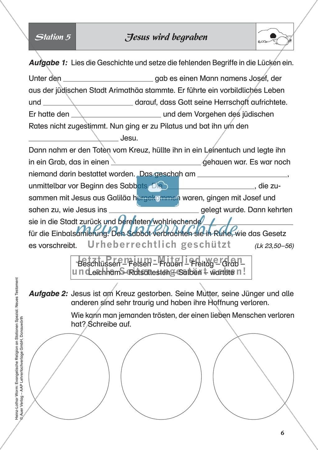 Ev. Religion an Stationen: Neues Testament: Jesu Tod und Auferstehung Preview 8