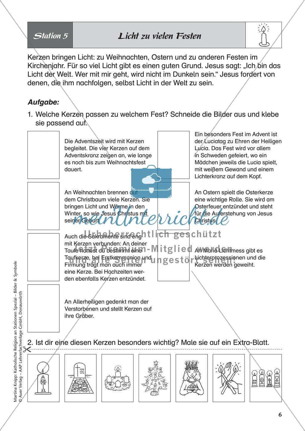 Kath. Religion an Stationen: Symbol Licht Preview 8