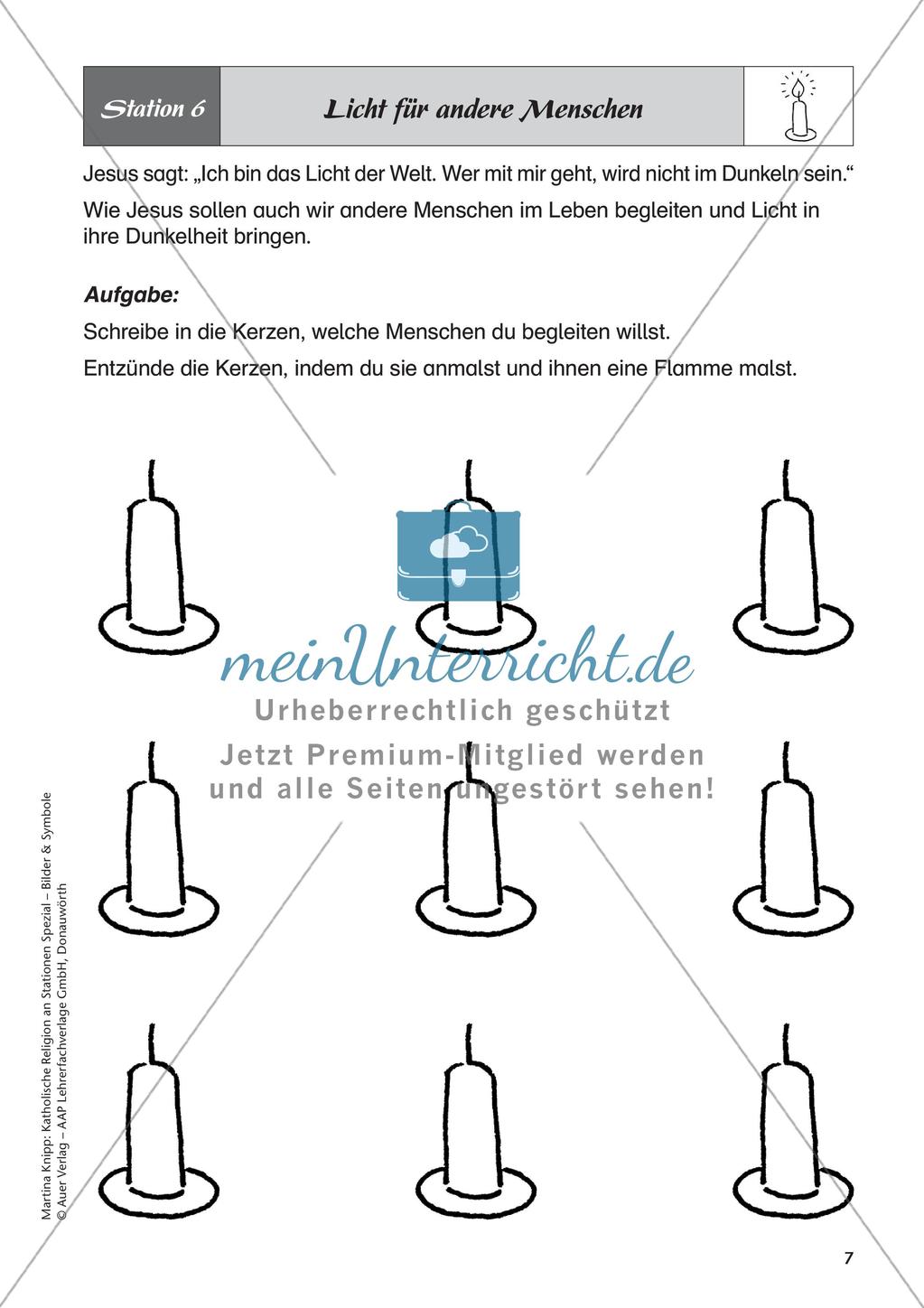 Kath. Religion an Stationen: Symbol Licht Preview 9