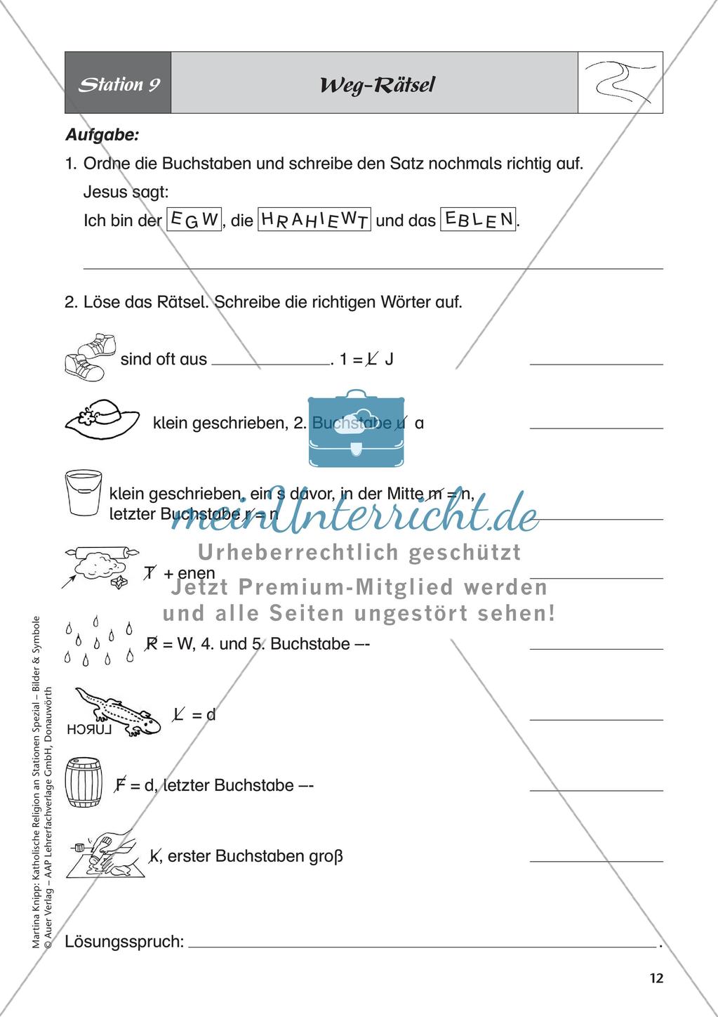 Kath. Religion an Stationen: Symbol Weg Preview 14