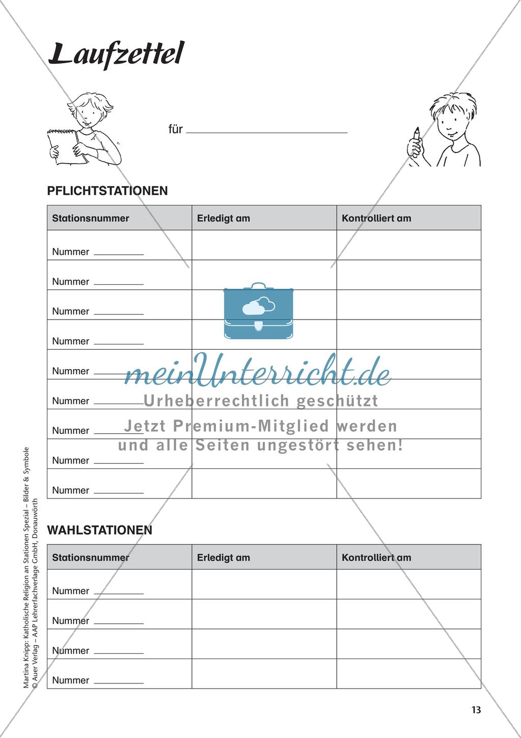 Kath. Religion an Stationen: Symbol Weg Preview 15