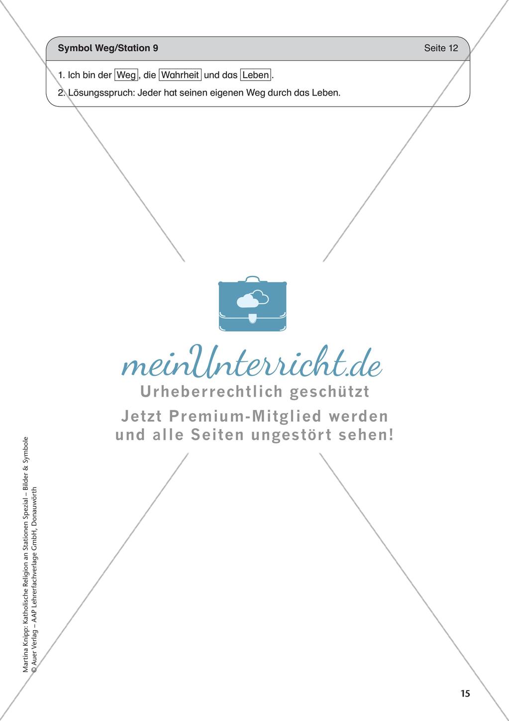 Kath. Religion an Stationen: Symbol Weg Preview 17