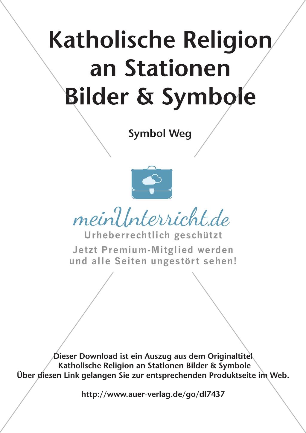 Kath. Religion an Stationen: Symbol Weg Preview 2