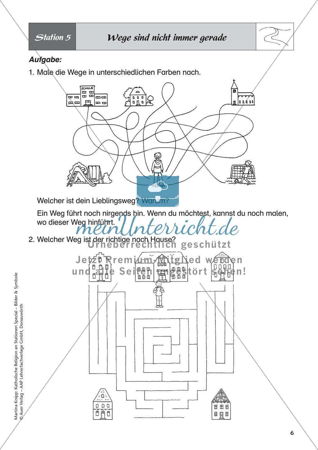 Kath. Religion an Stationen: Symbol Weg Preview 8