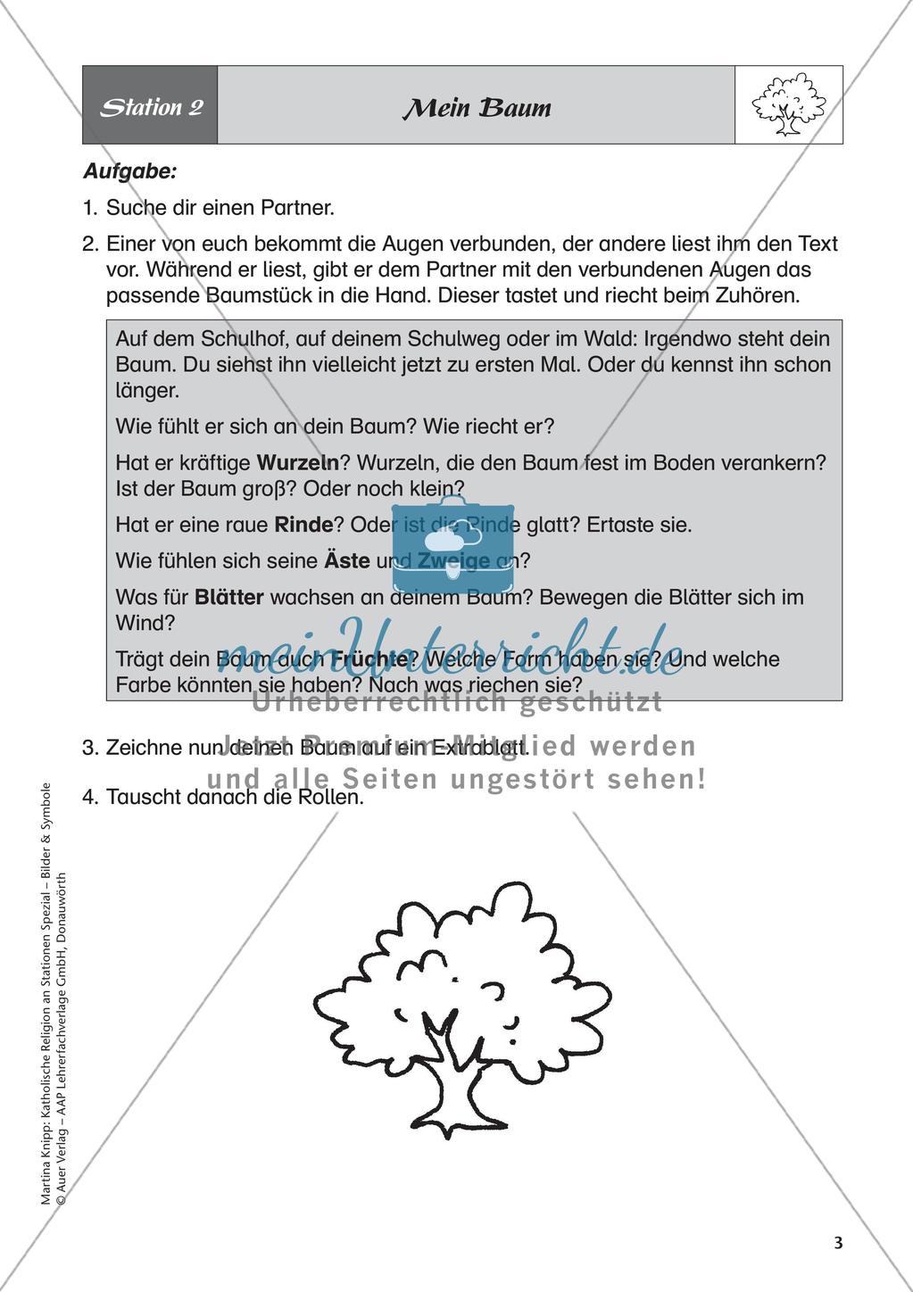 Kath. Religion an Stationen: Symbol Baum Preview 5