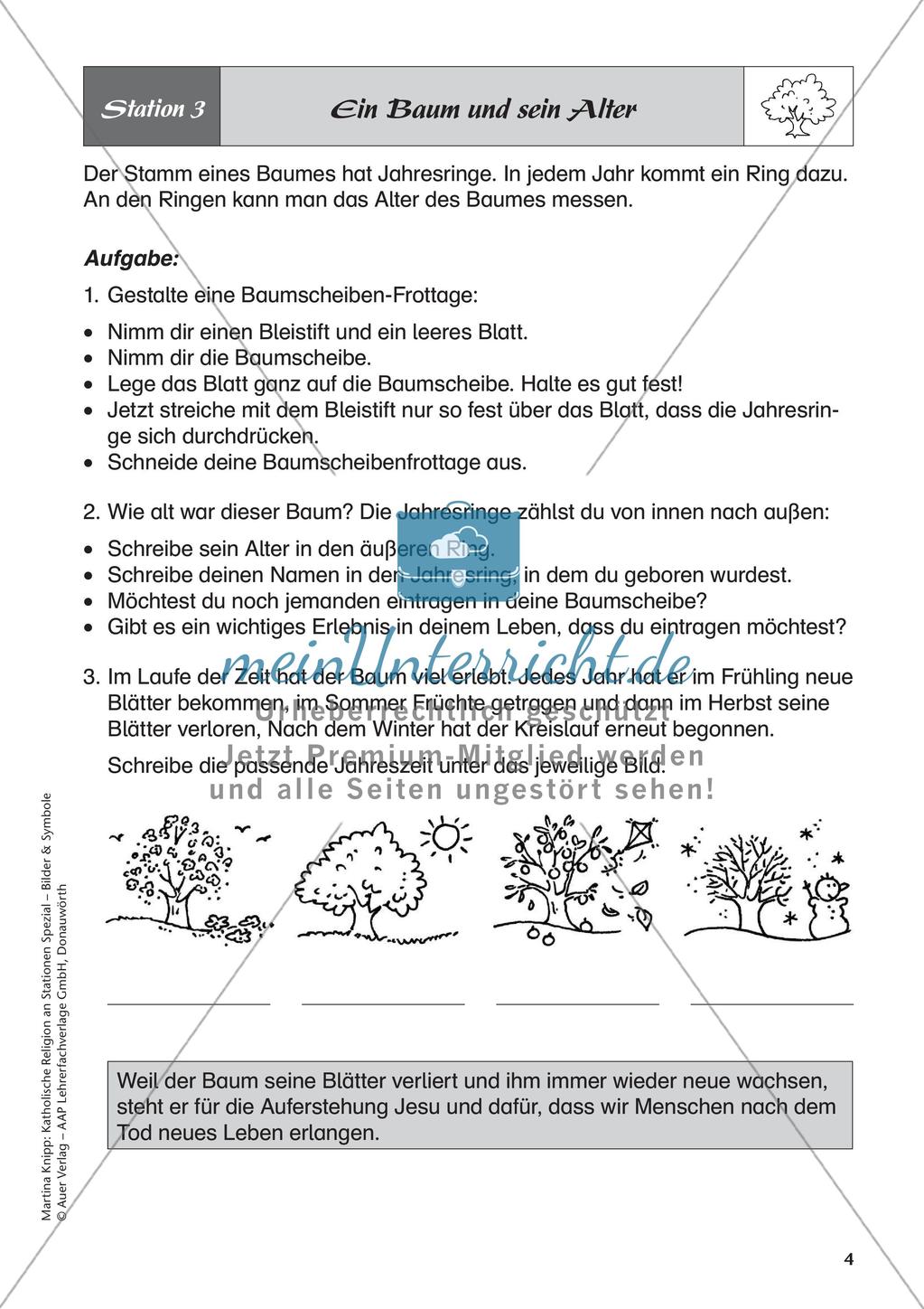 Kath. Religion an Stationen: Symbol Baum Preview 6