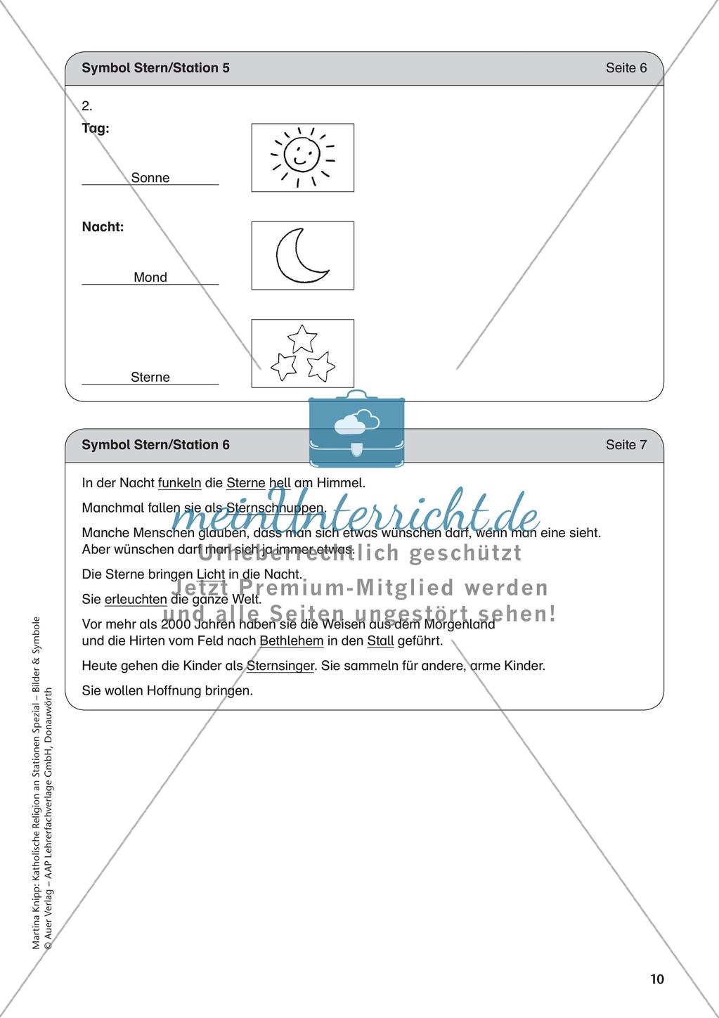 Kath. Religion an Stationen: Symbol Stern Preview 12