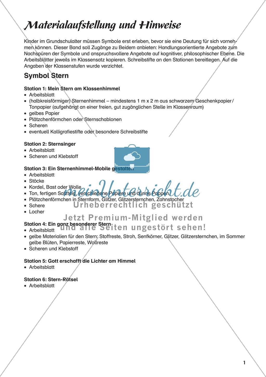 Kath. Religion an Stationen: Symbol Stern Preview 3
