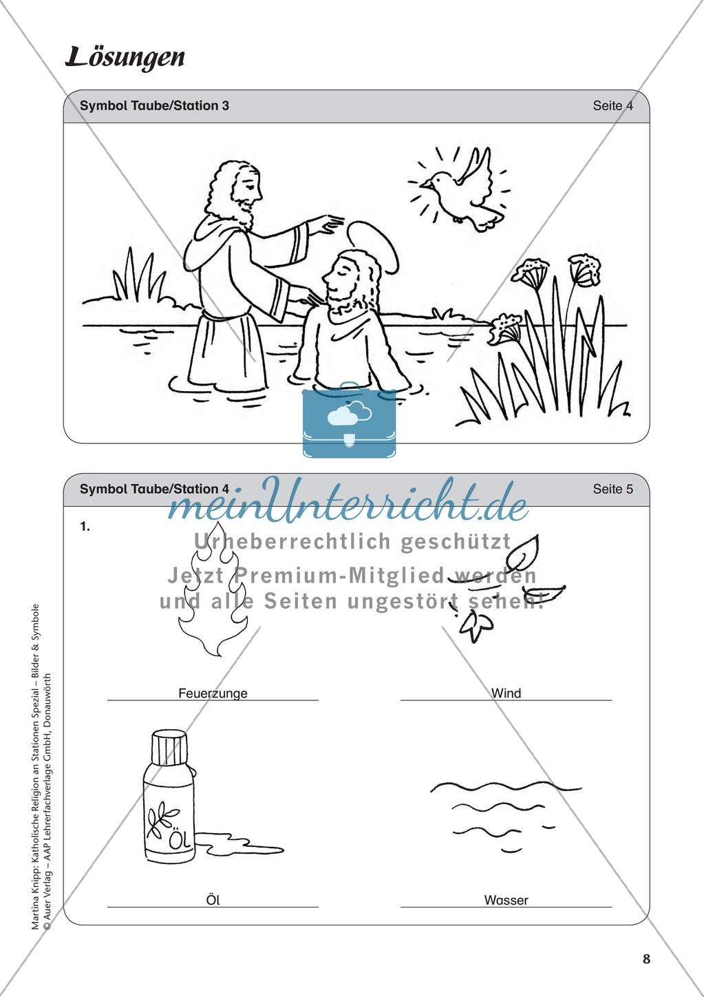 Kath. Religion an Stationen: Symbol Taube Preview 10