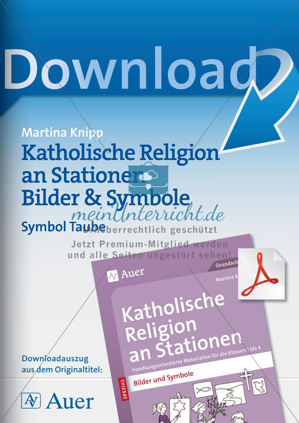 Kath. Religion an Stationen: Symbol Taube Preview 1