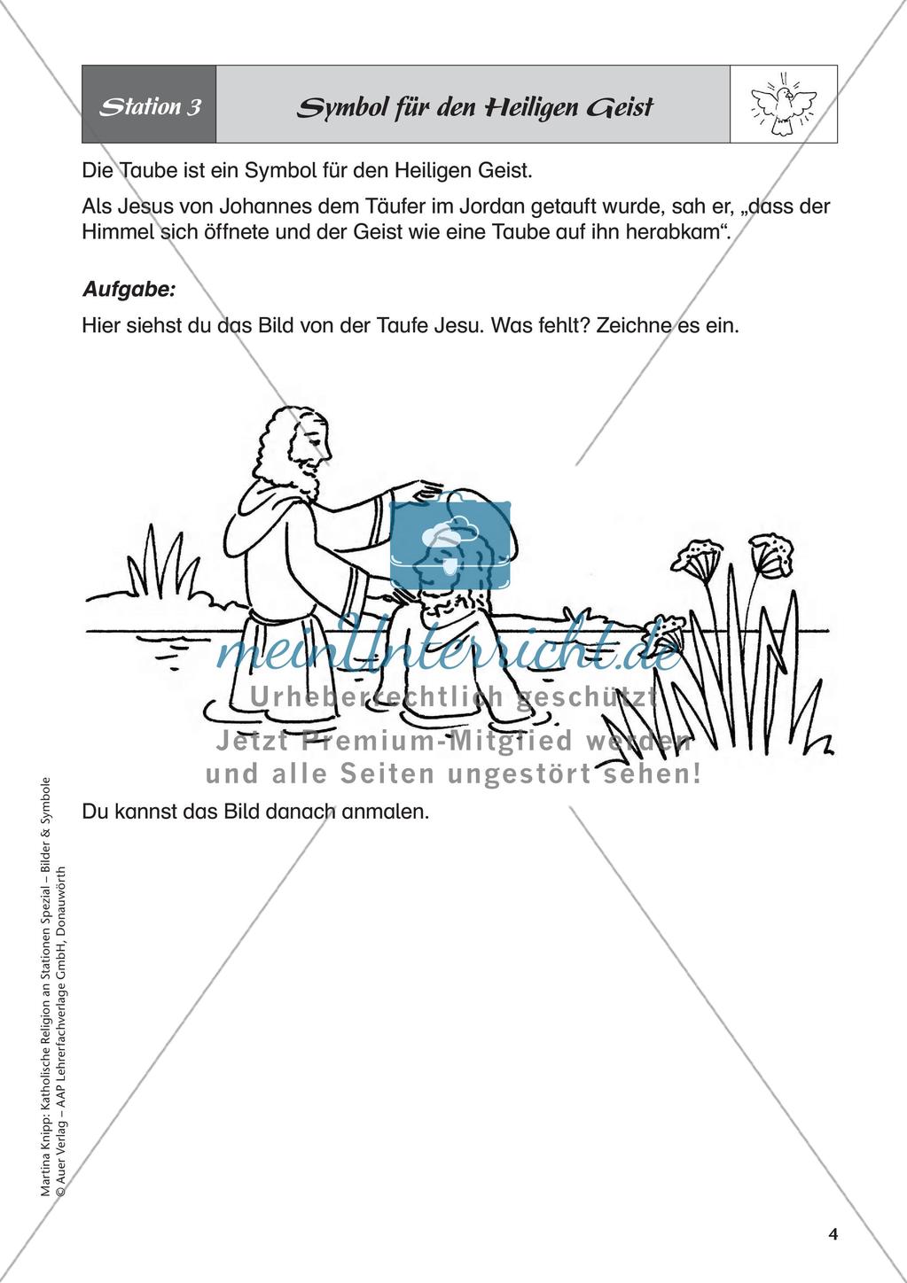 Kath. Religion an Stationen: Symbol Taube Preview 6