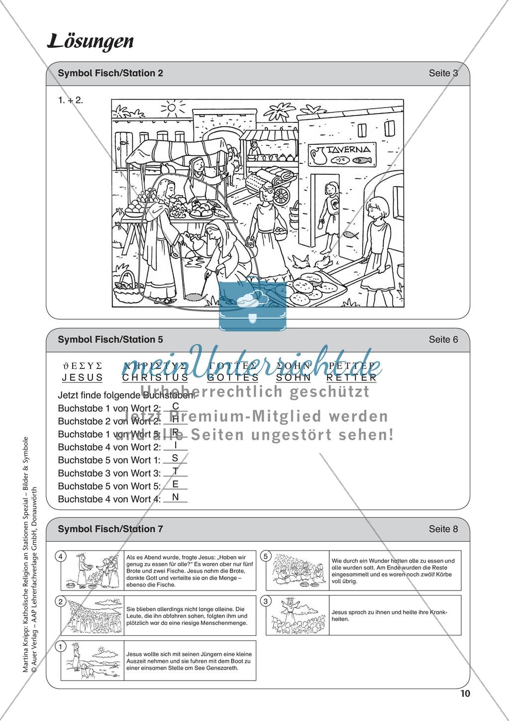 Kath. Religion an Stationen: Symbol Fisch Preview 12