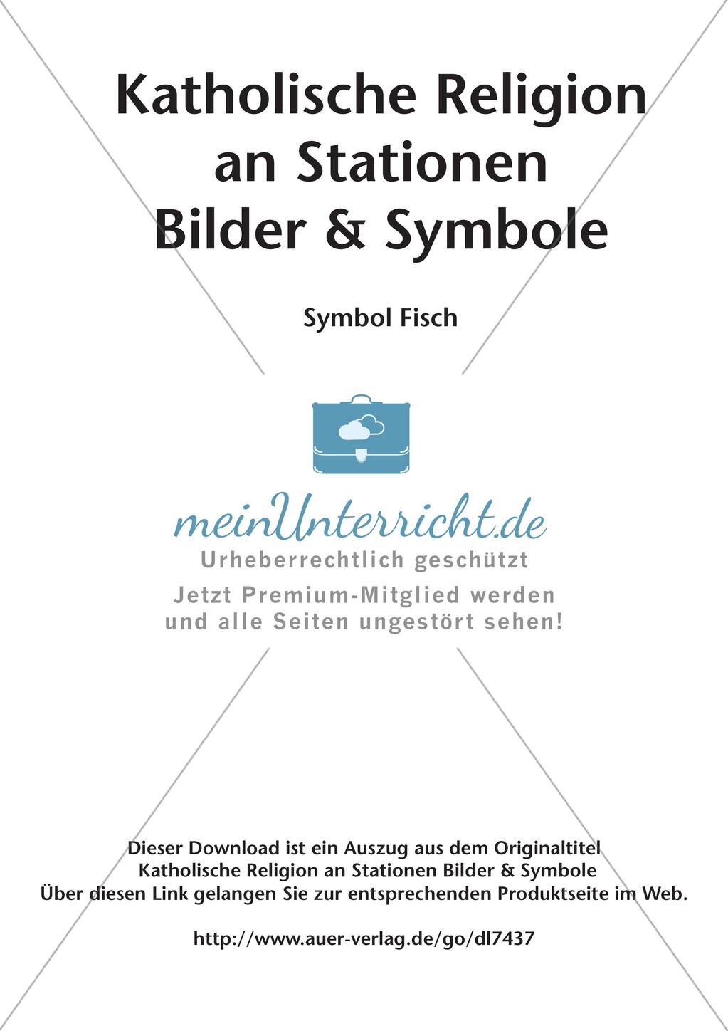 Kath. Religion an Stationen: Symbol Fisch Preview 2