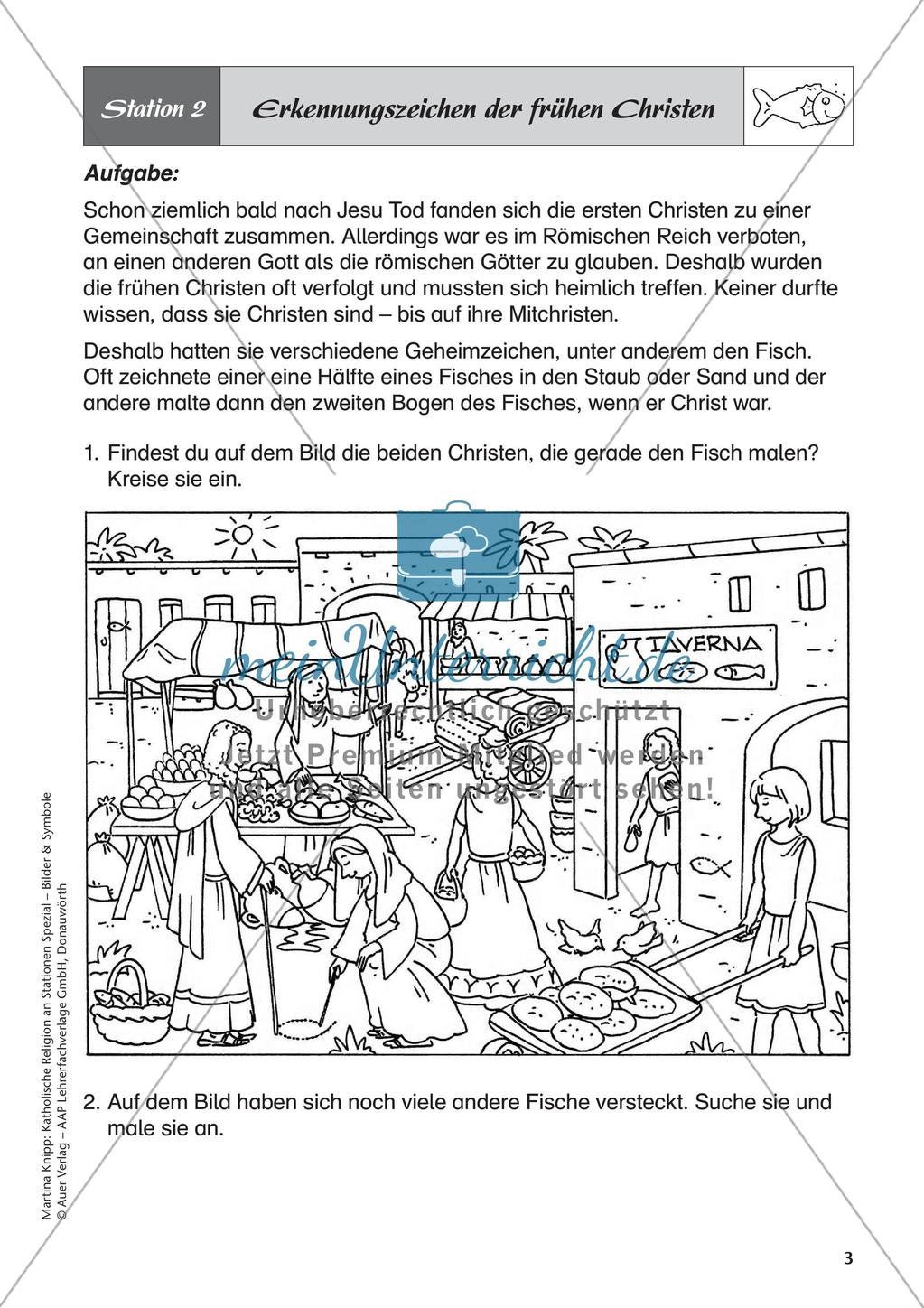 Kath. Religion an Stationen: Symbol Fisch Preview 5