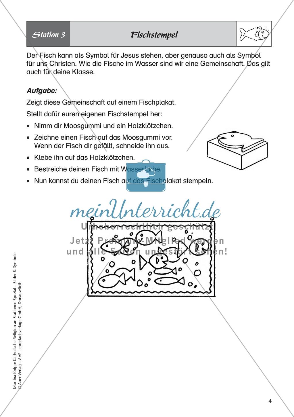 Kath. Religion an Stationen: Symbol Fisch Preview 6