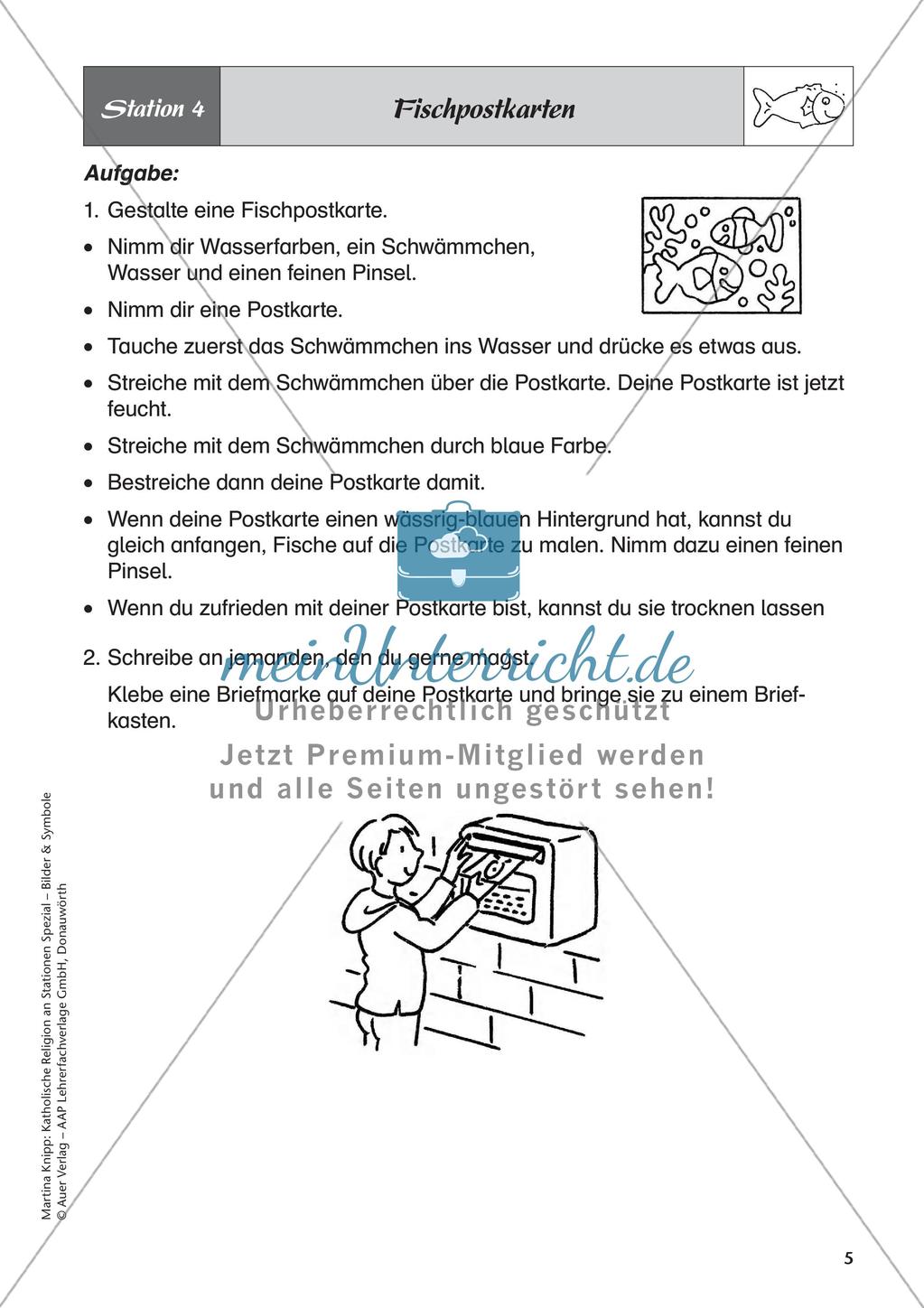 Kath. Religion an Stationen: Symbol Fisch Preview 7