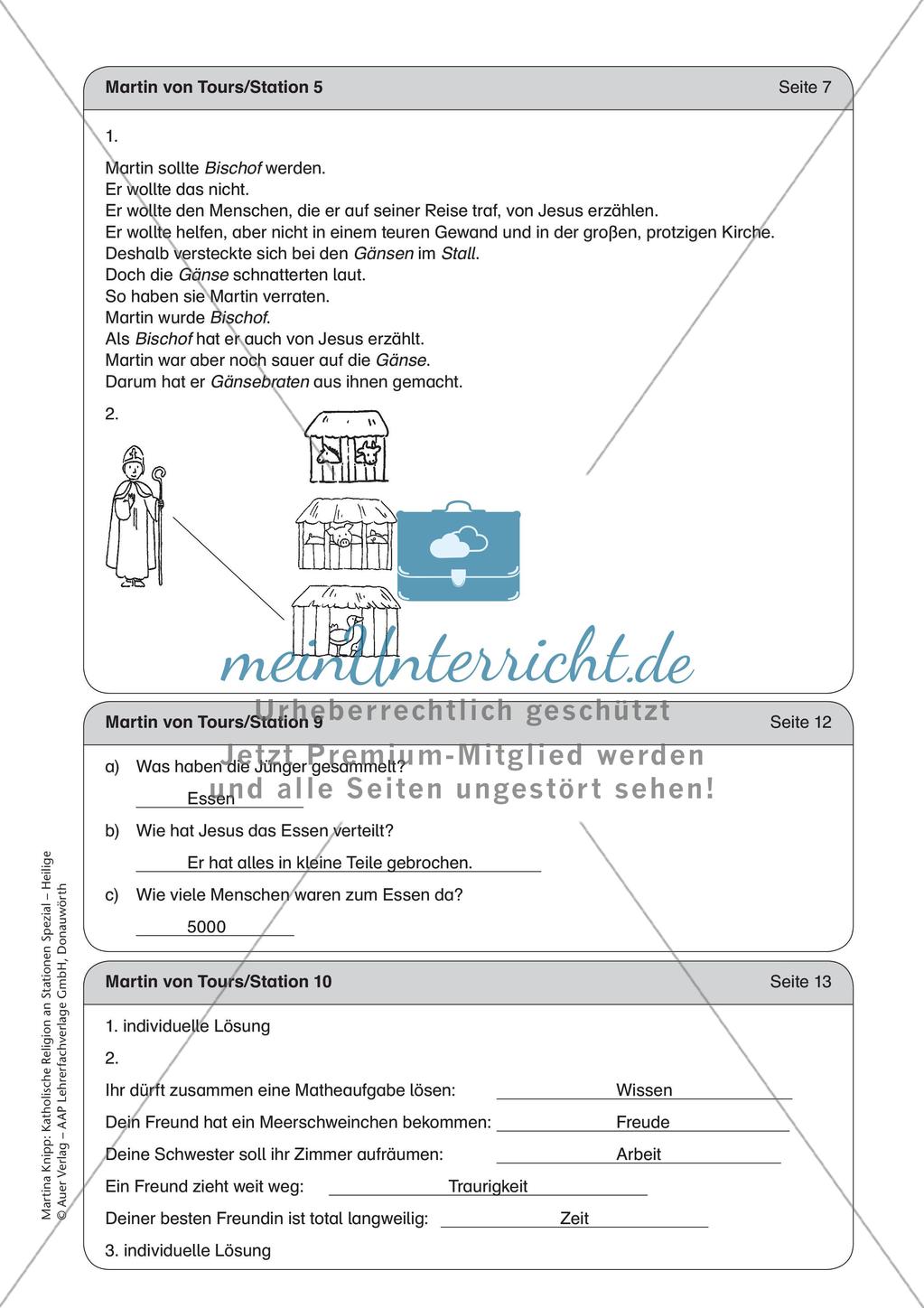 Kath. Religion an Stationen: Martin von Tours Preview 19