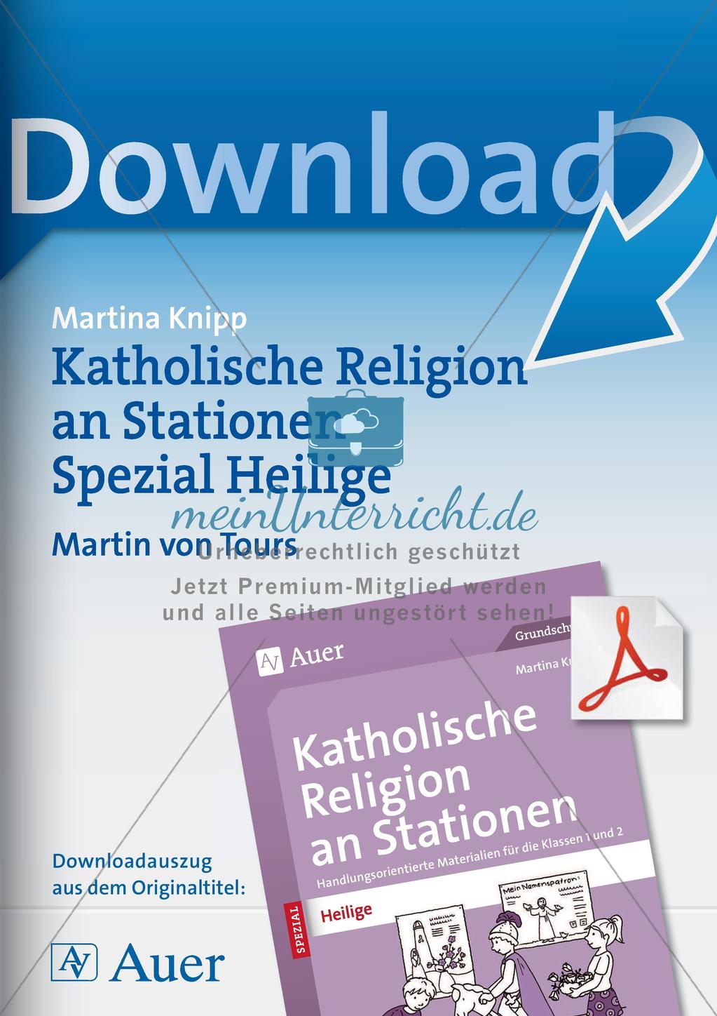 Kath. Religion an Stationen: Martin von Tours Preview 1