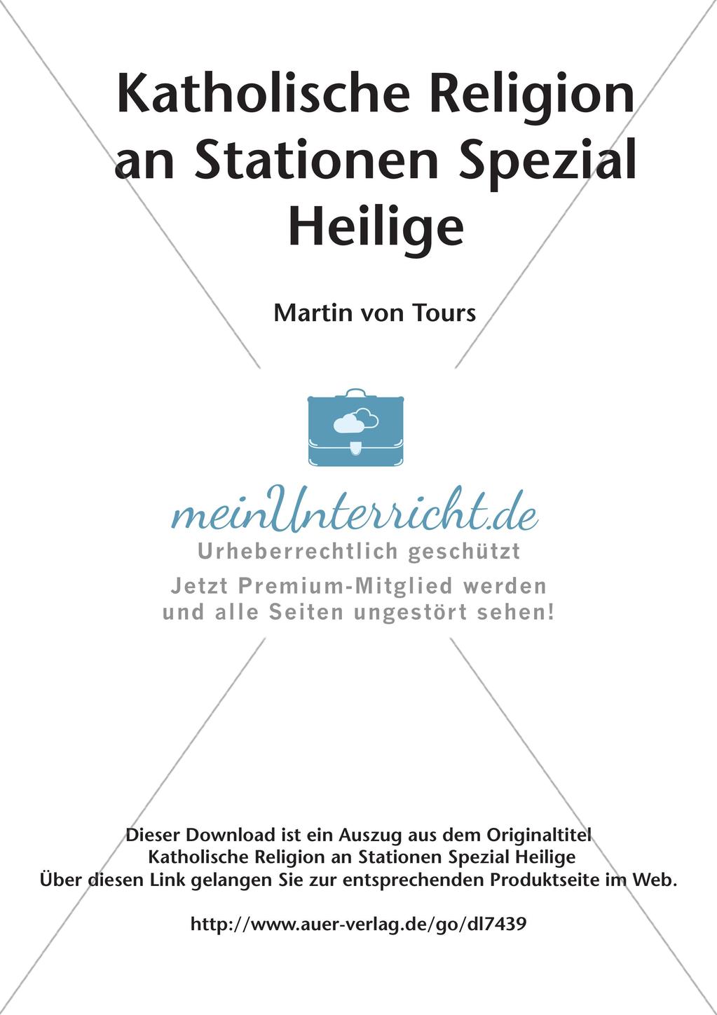 Kath. Religion an Stationen: Martin von Tours Preview 2