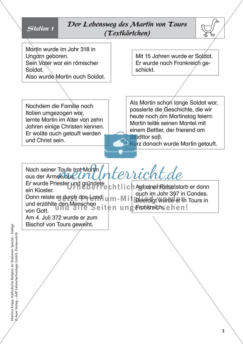 Kath. Religion an Stationen: Martin von Tours Preview 5