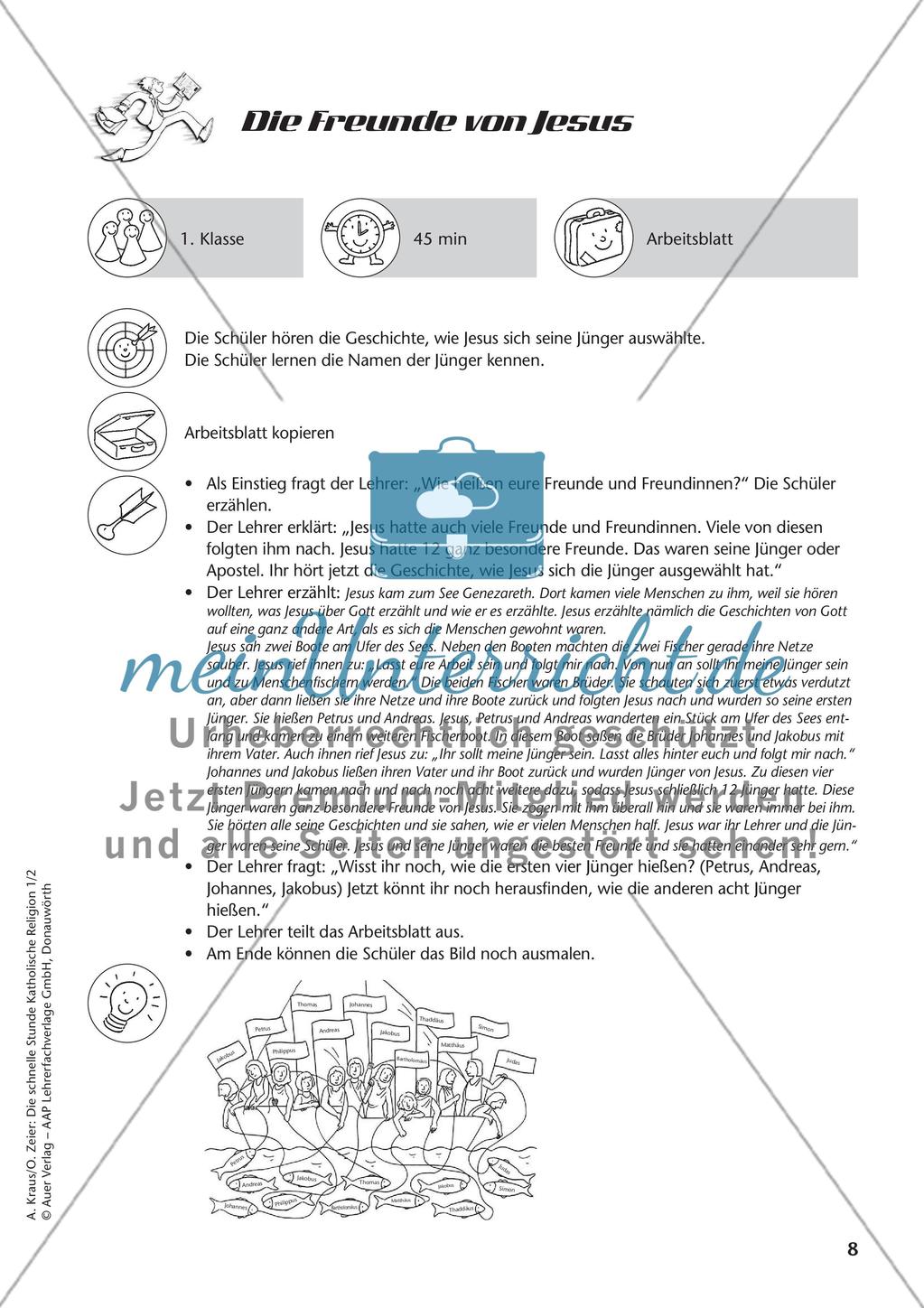 Die schnelle Stunde Kath. Religion: Klasse 1 Preview 10