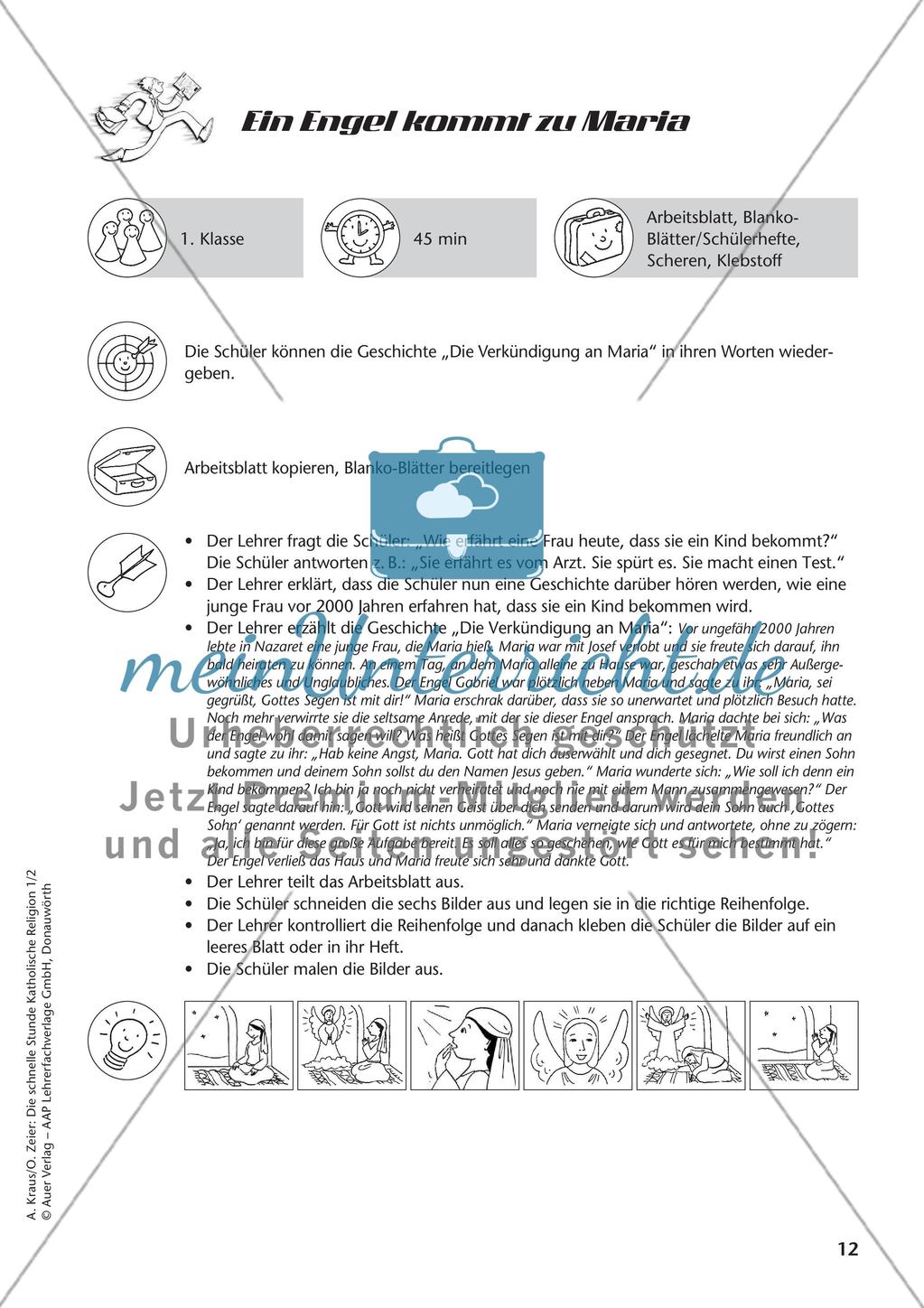 Die schnelle Stunde Kath. Religion: Klasse 1 Preview 14