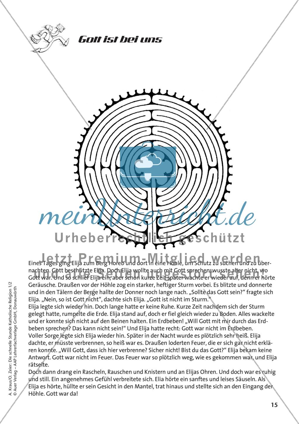 Die schnelle Stunde Kath. Religion: Klasse 1 Preview 17