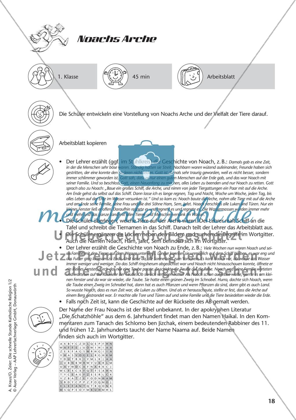 Die schnelle Stunde Kath. Religion: Klasse 1 Preview 20