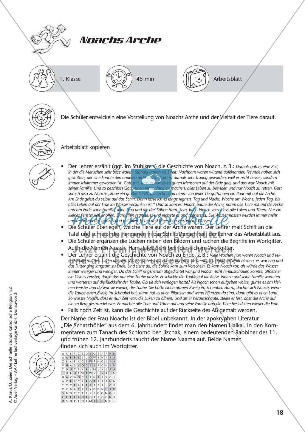 Die schnelle Stunde Kath. Religion: Klasse 1 Preview 20