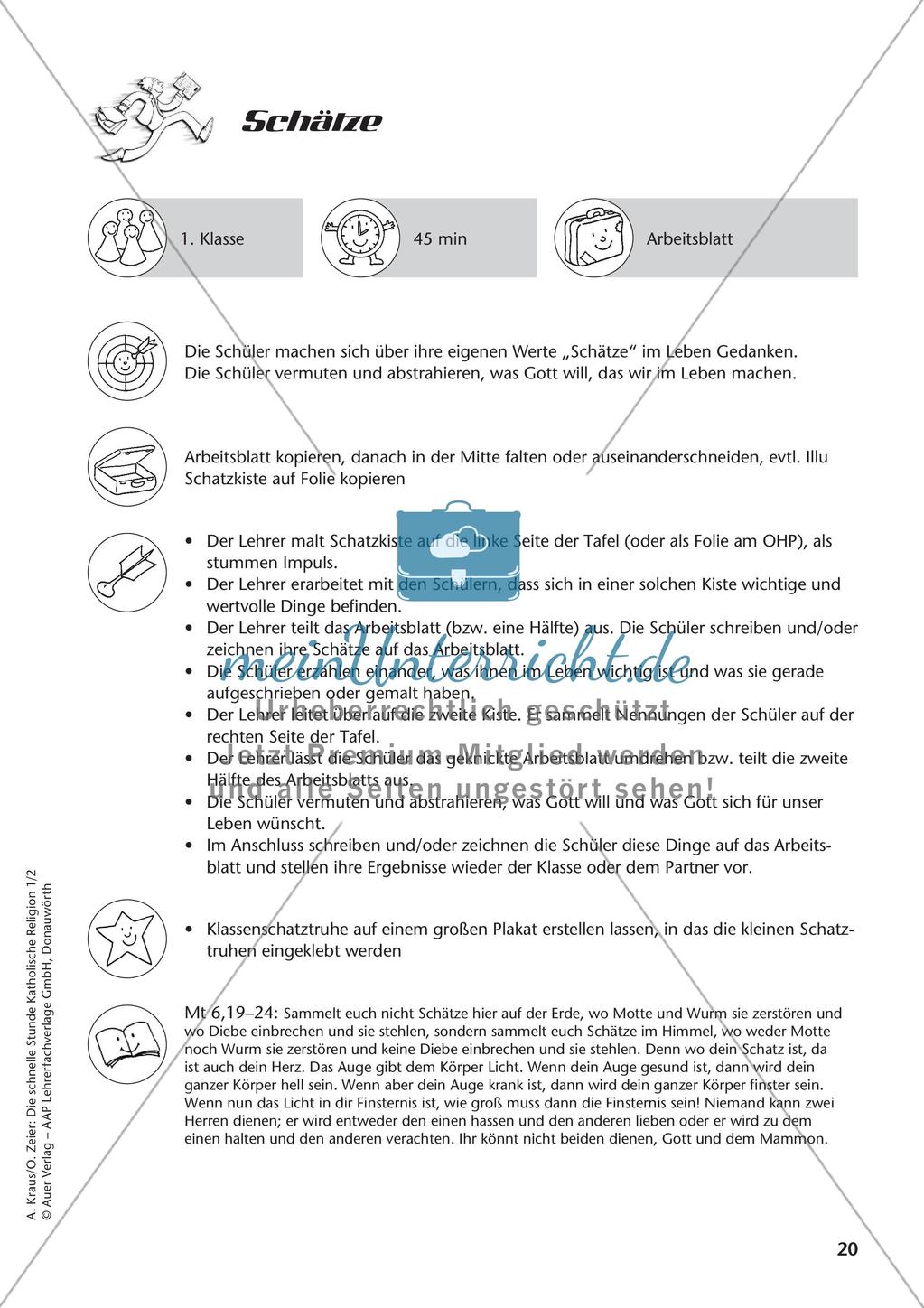 Die schnelle Stunde Kath. Religion: Klasse 1 Preview 22