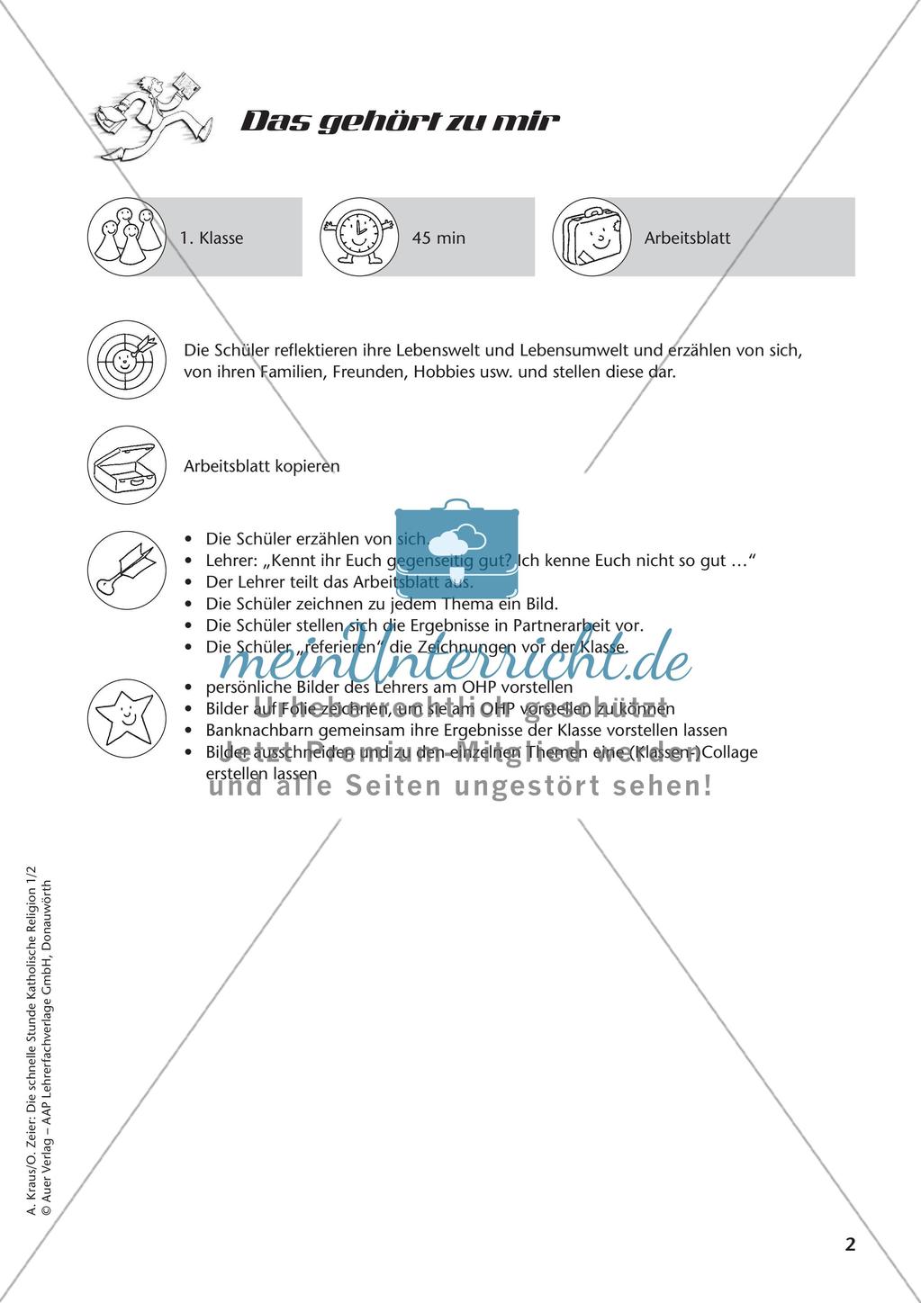 Die schnelle Stunde Kath. Religion: Klasse 1 Preview 4
