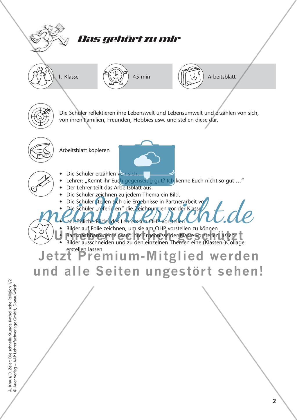 Die schnelle Stunde Kath. Religion: Klasse 1 Preview 4