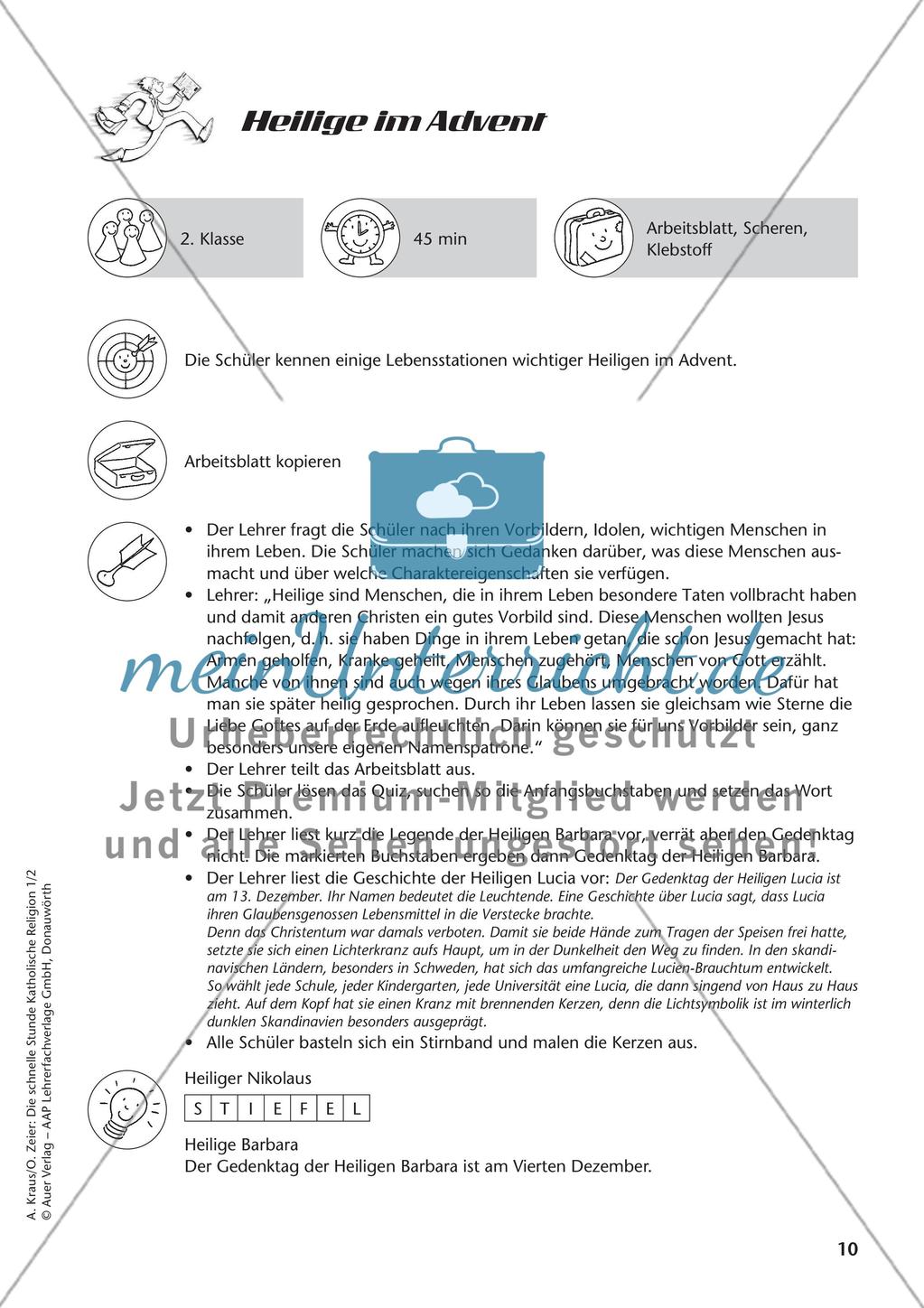 Die schnelle Stunde Kath. Religion: Klasse 2 Preview 12
